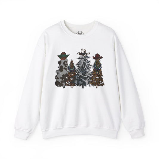 Western Christmas Trees Unisex Sweatshirt