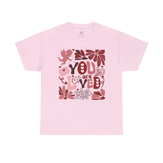 Boho You Are Loved Valentine Unisex Tee