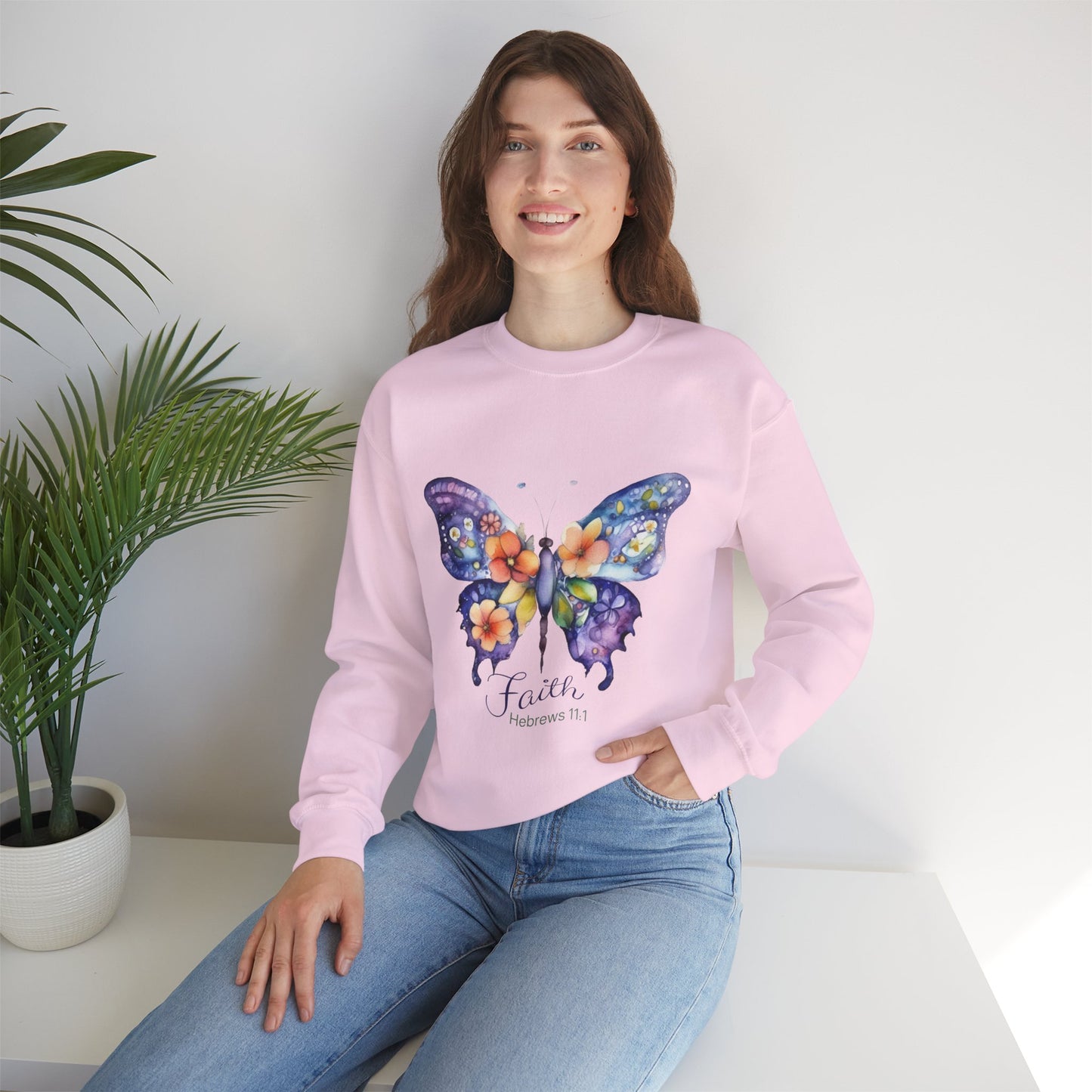 Faith Butterfly Hebrews 11 Sweatshirt