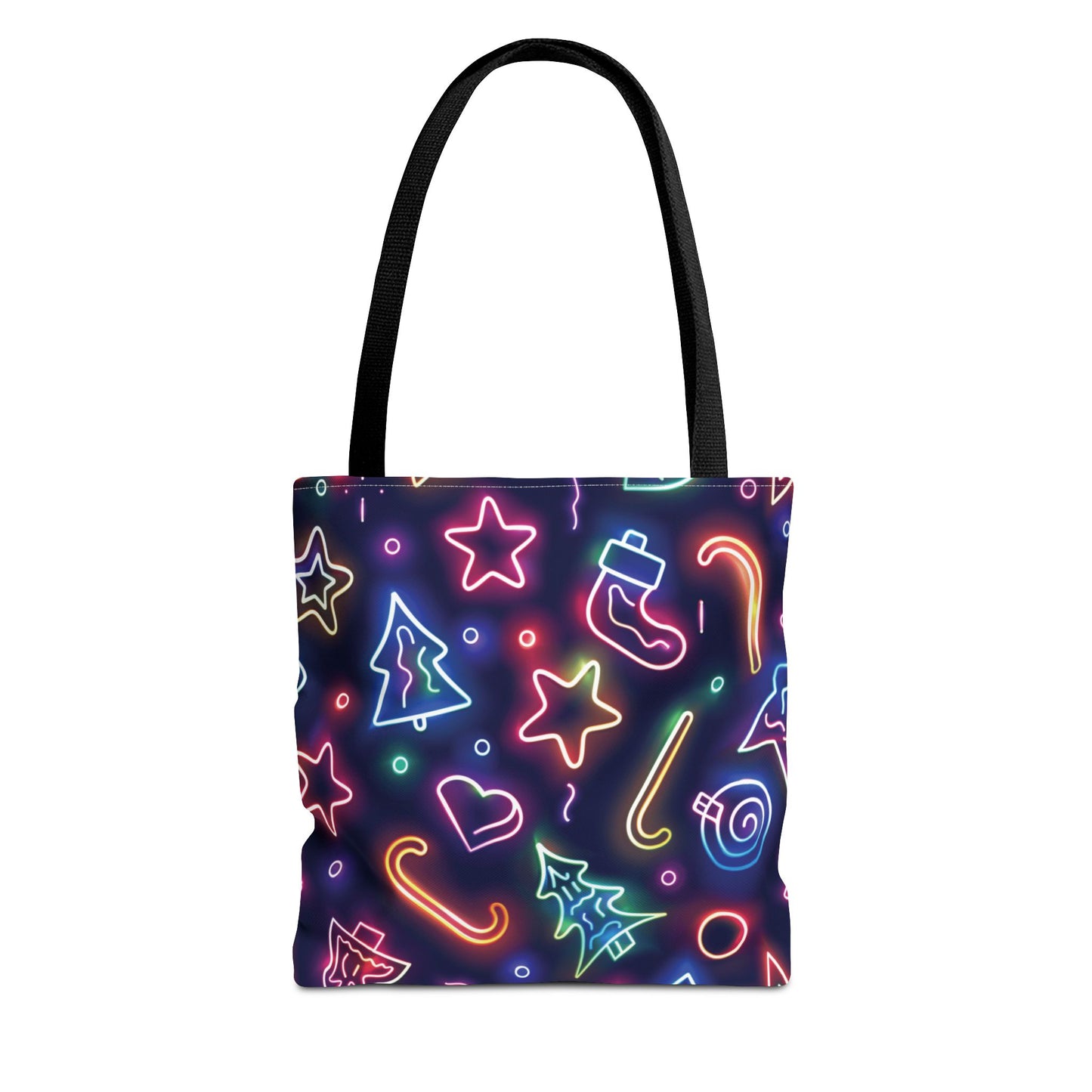 Neon Christmas Tote Bag