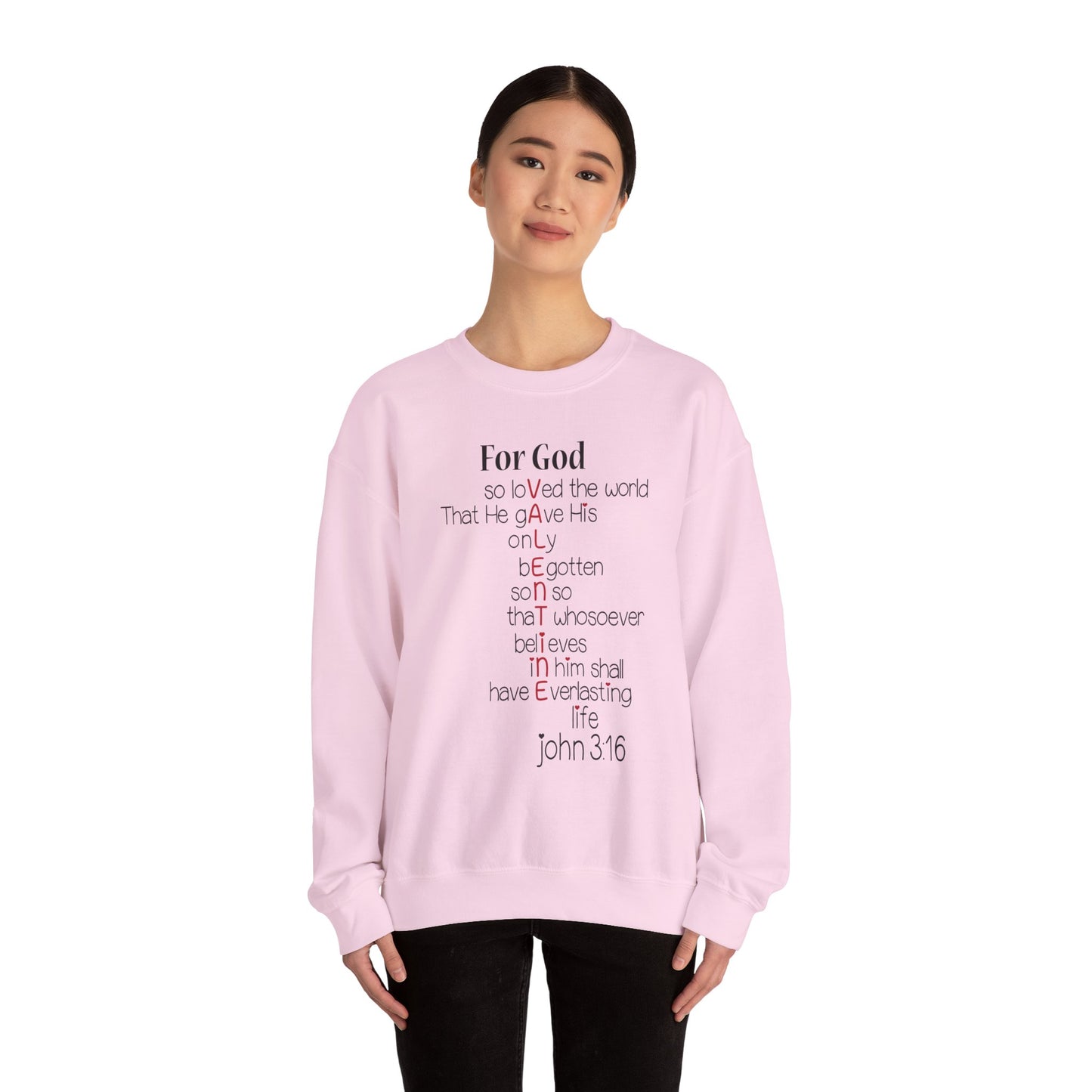 John 3:16 Valentine Acrostic Sweatshirt