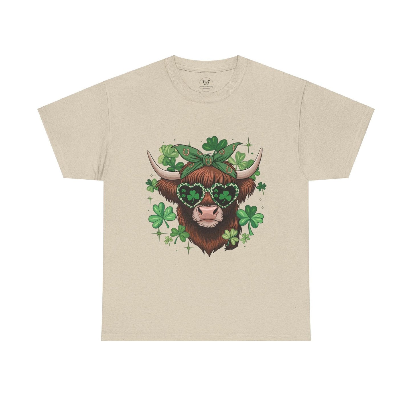 Unisex Tee - Highland Cow St. Patrick’s Day Style - Motor Girl Boutique