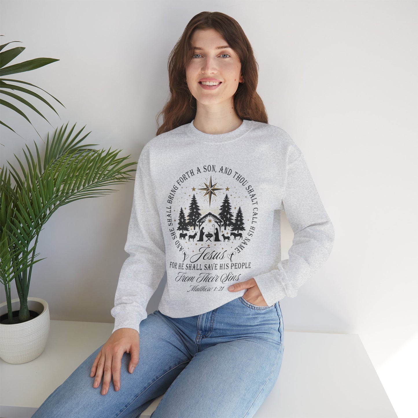 Jesus is Born Christmas Unisex Sweatshirt