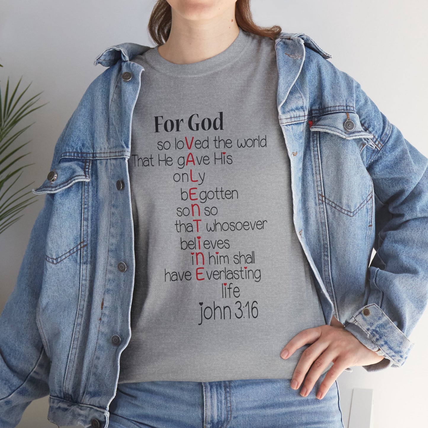 John 3:16 Valentine Acrostic Tee