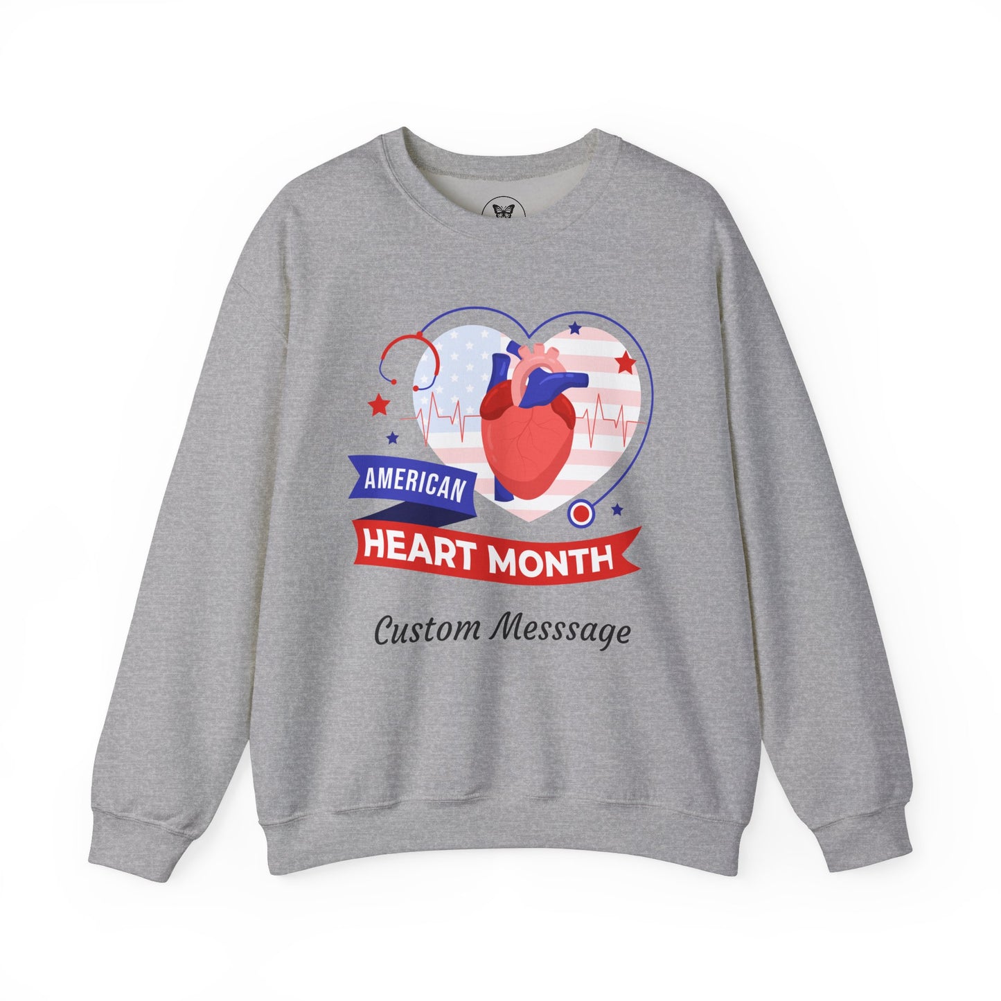 Unisex Sweatshirt - Personalized American Heart Month