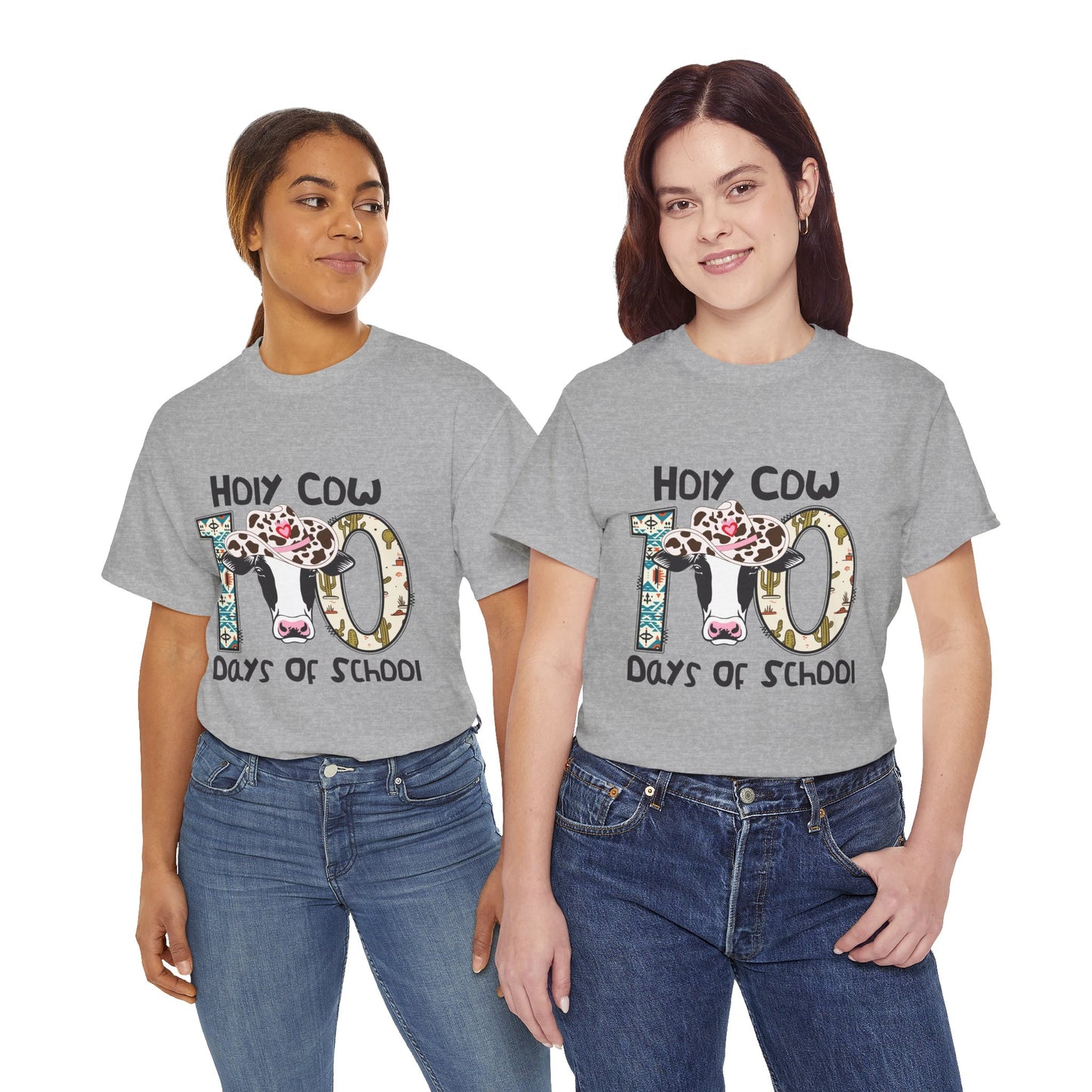 Unisex Tee - Holy Cow, It's 100 Days of School