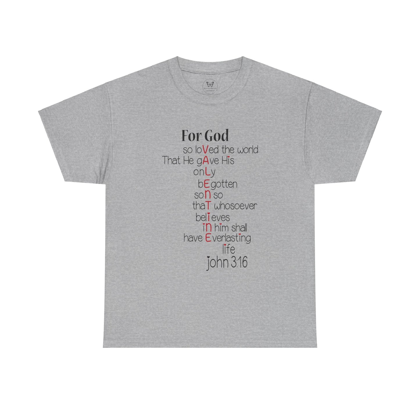 John 3:16 Valentine Acrostic Tee