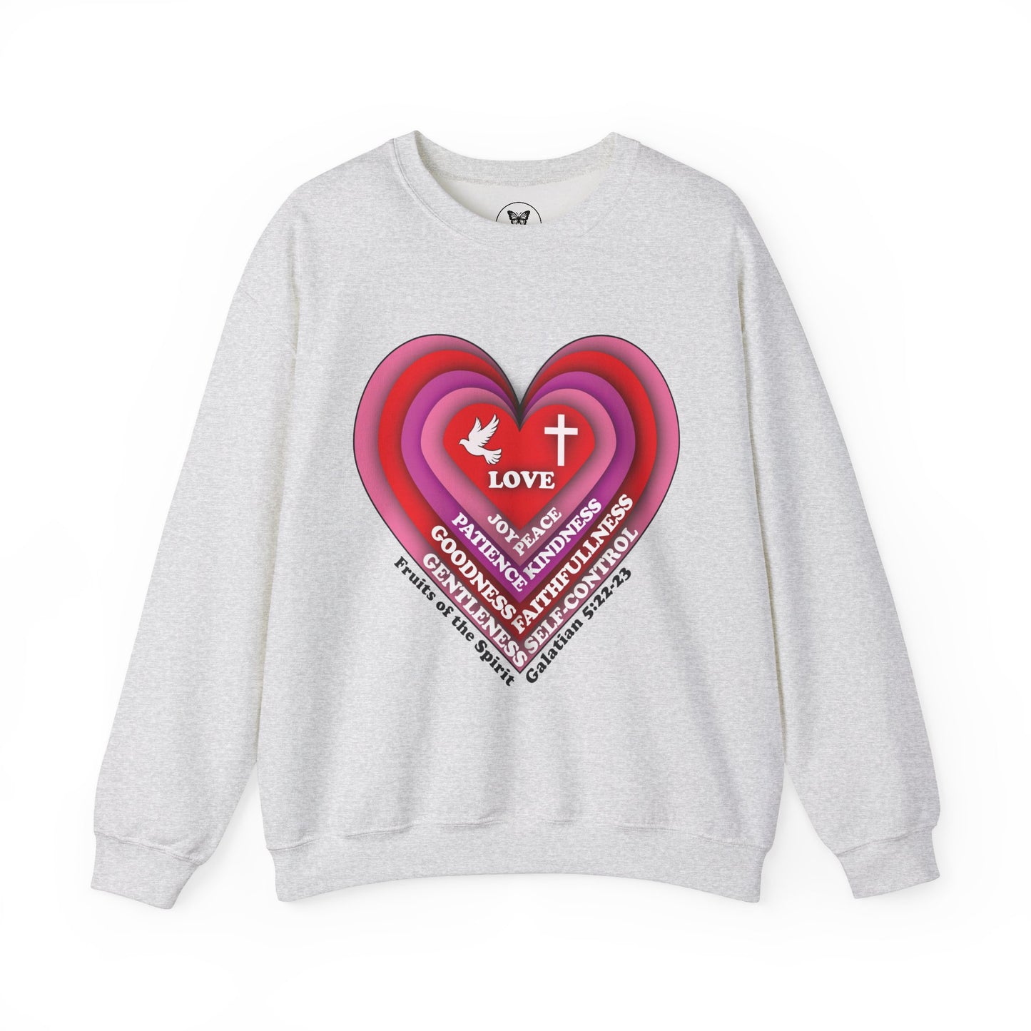 Unisex Sweatshirt - Heart Fruits of the Spirit