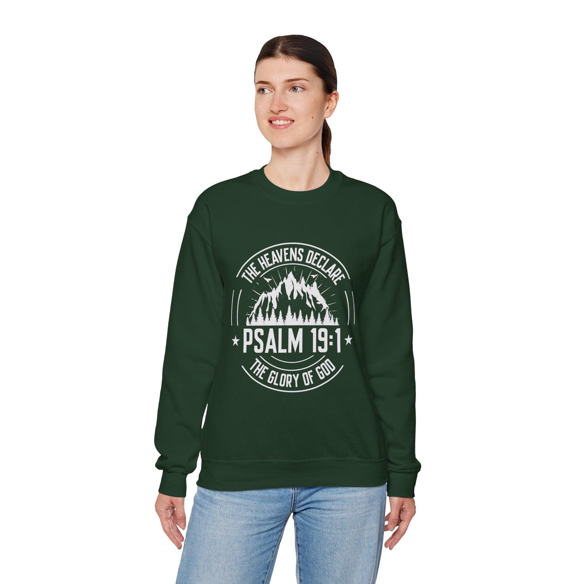 Unisex Sweatshirt - “The Heavens Declare the Glory of God” - Motor Girl Boutique