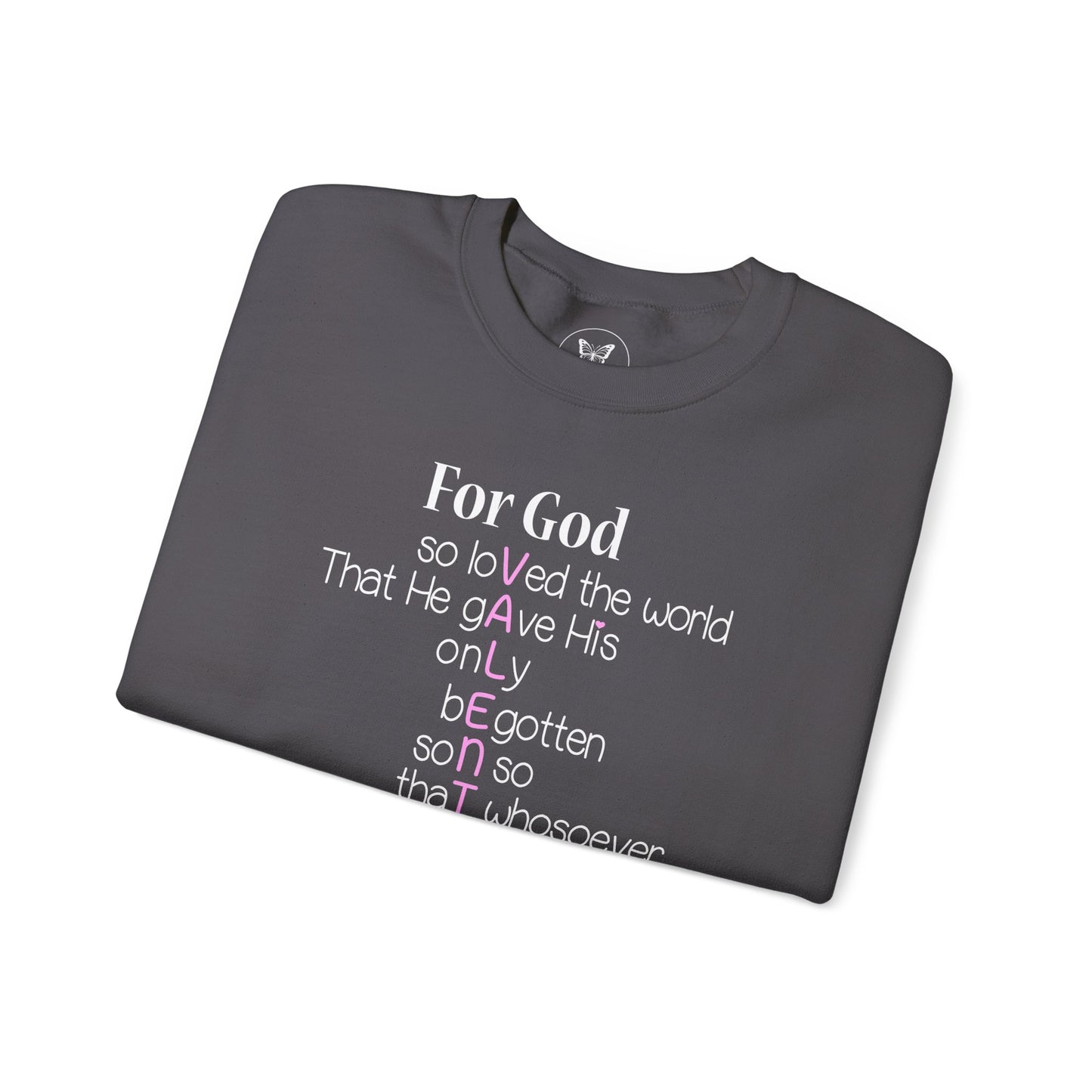 John 3:16 Valentine Acrostic Sweatshirt