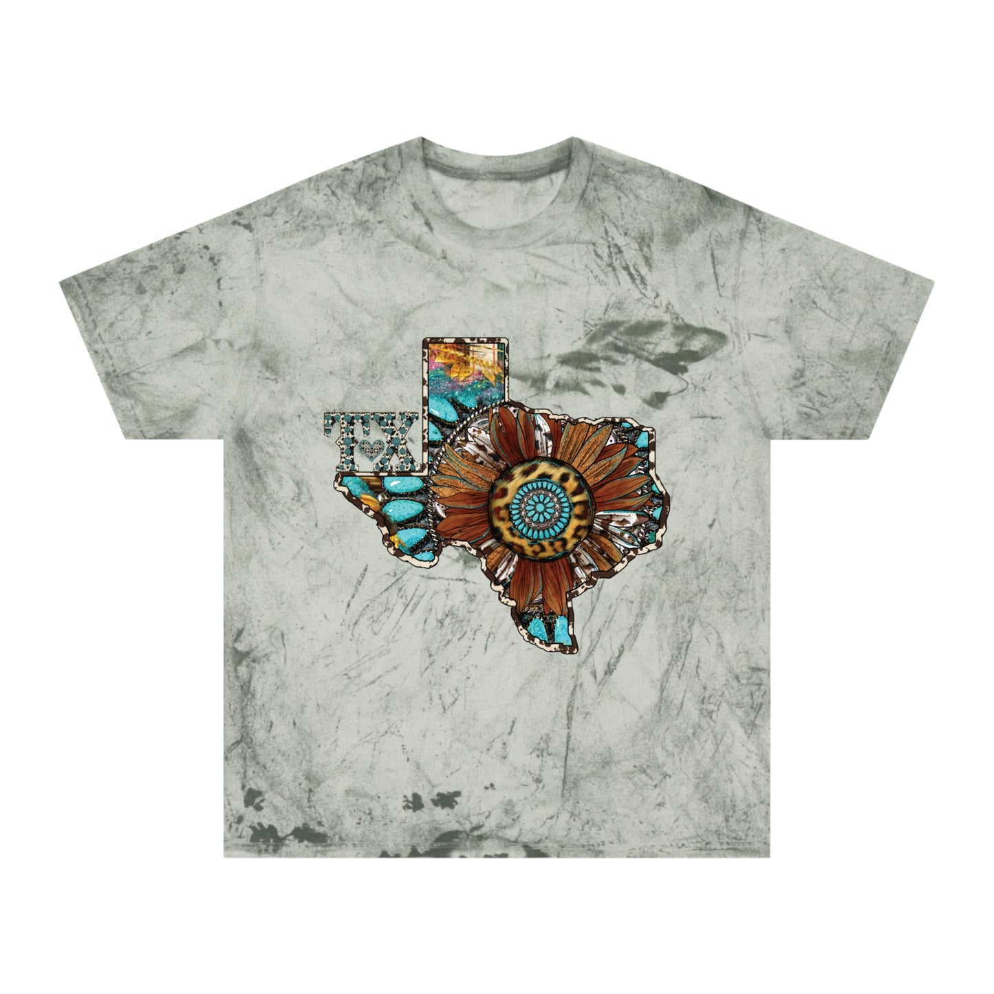 Unisex Color Blast T-Shirt-Texas Sunflower