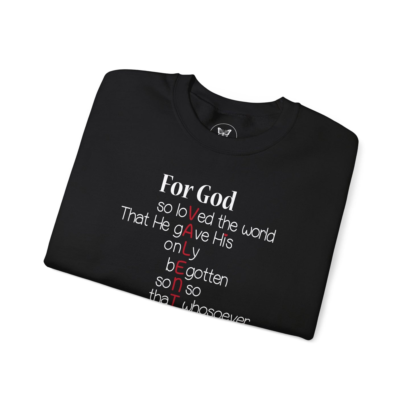 John 3:16 Valentine Acrostic Sweatshirt