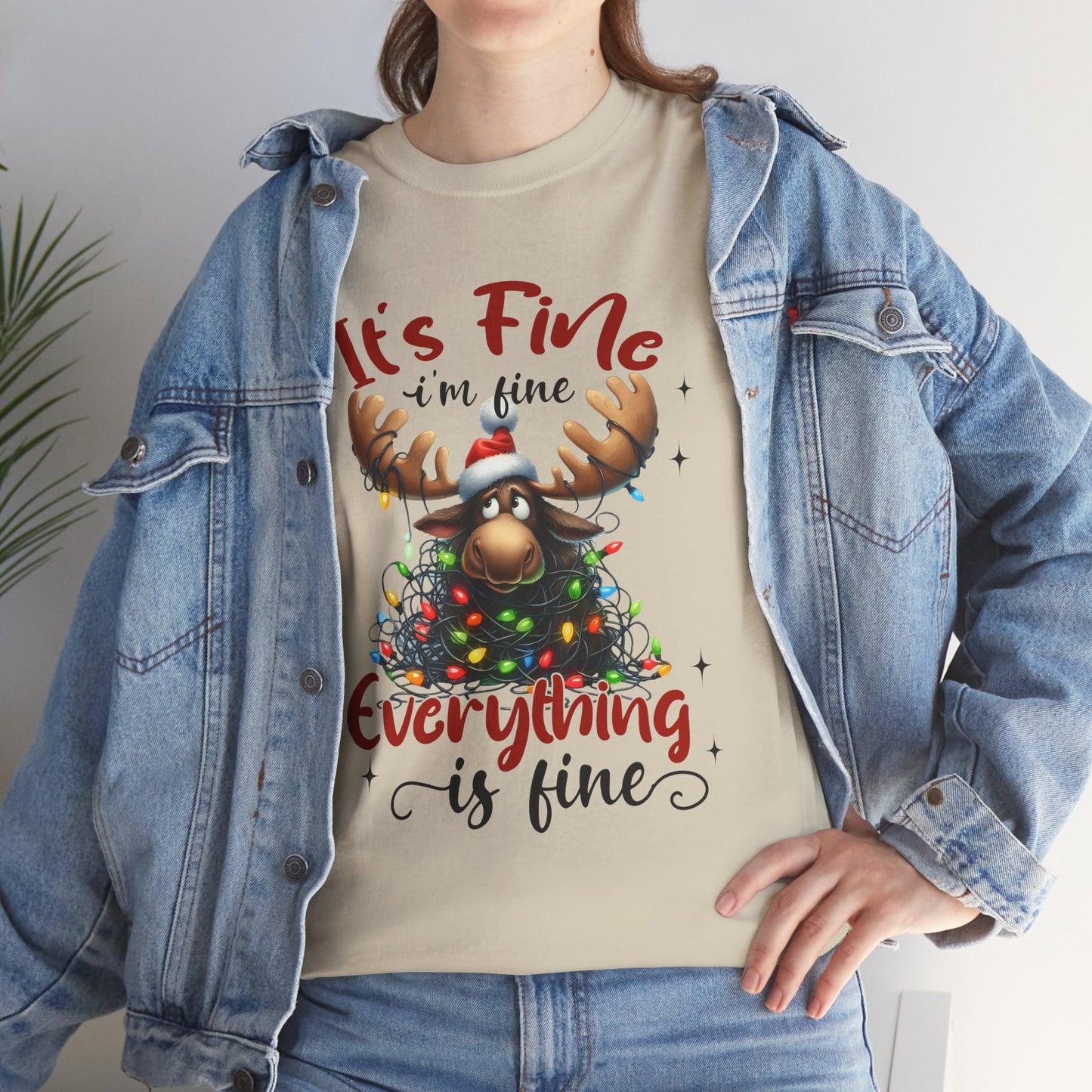 Its Fine Christmas Stress Unisex Tee