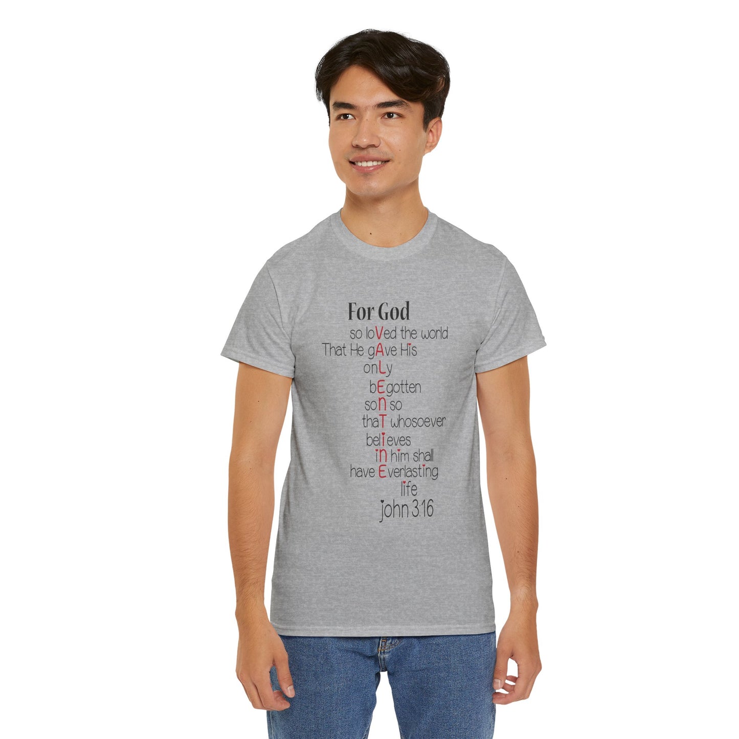 John 3:16 Valentine Acrostic Tee