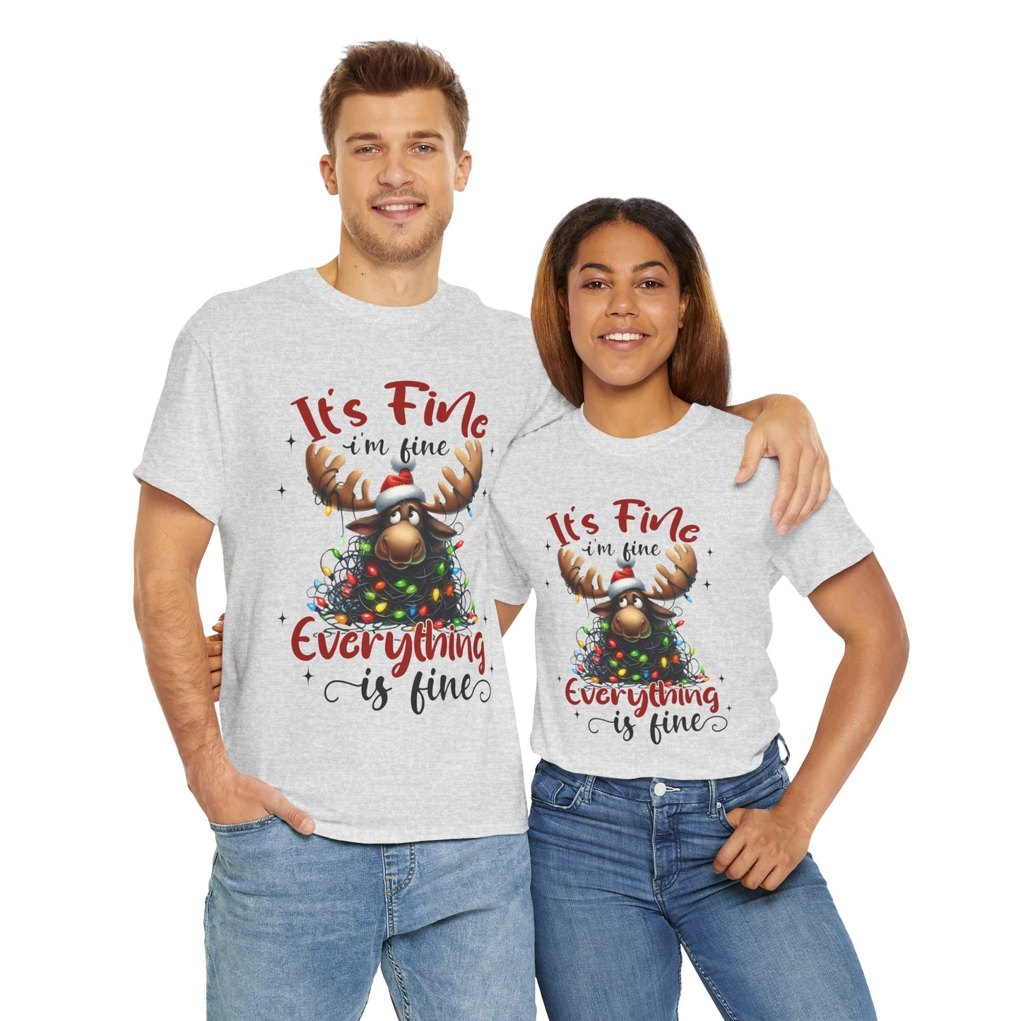 Its Fine Christmas Stress Unisex Tee