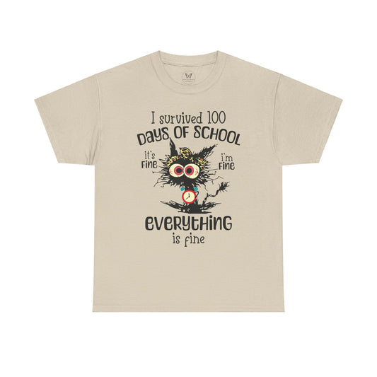 Unisex Tee - 100 days of School I'm Fine