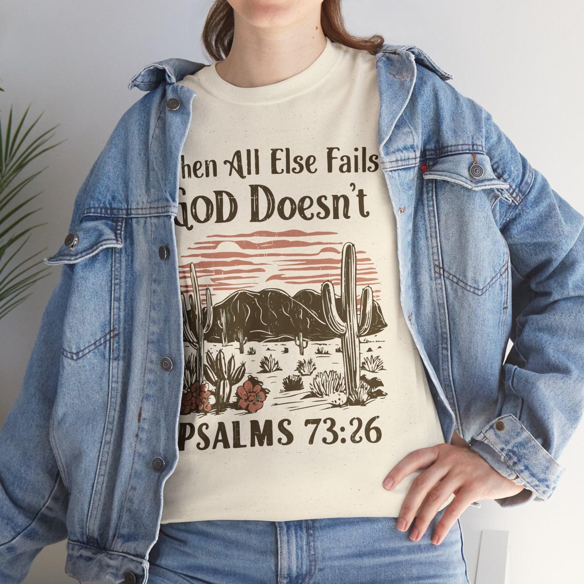 Unisex Tee - “When All Else Fails, God Doesn’t” - Motor Girl Boutique