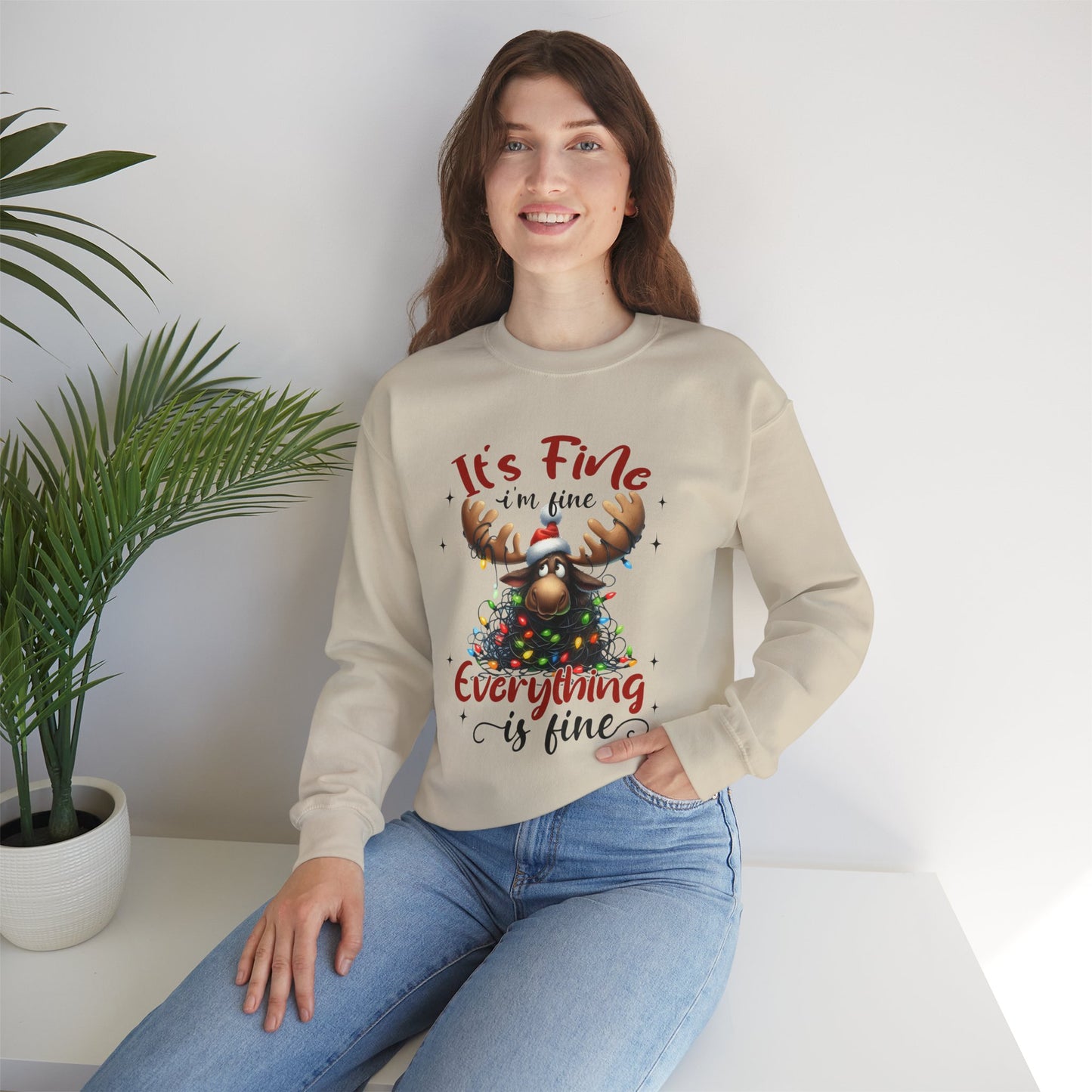 It's Fine Christmas Stress Unisex Sweatshirt