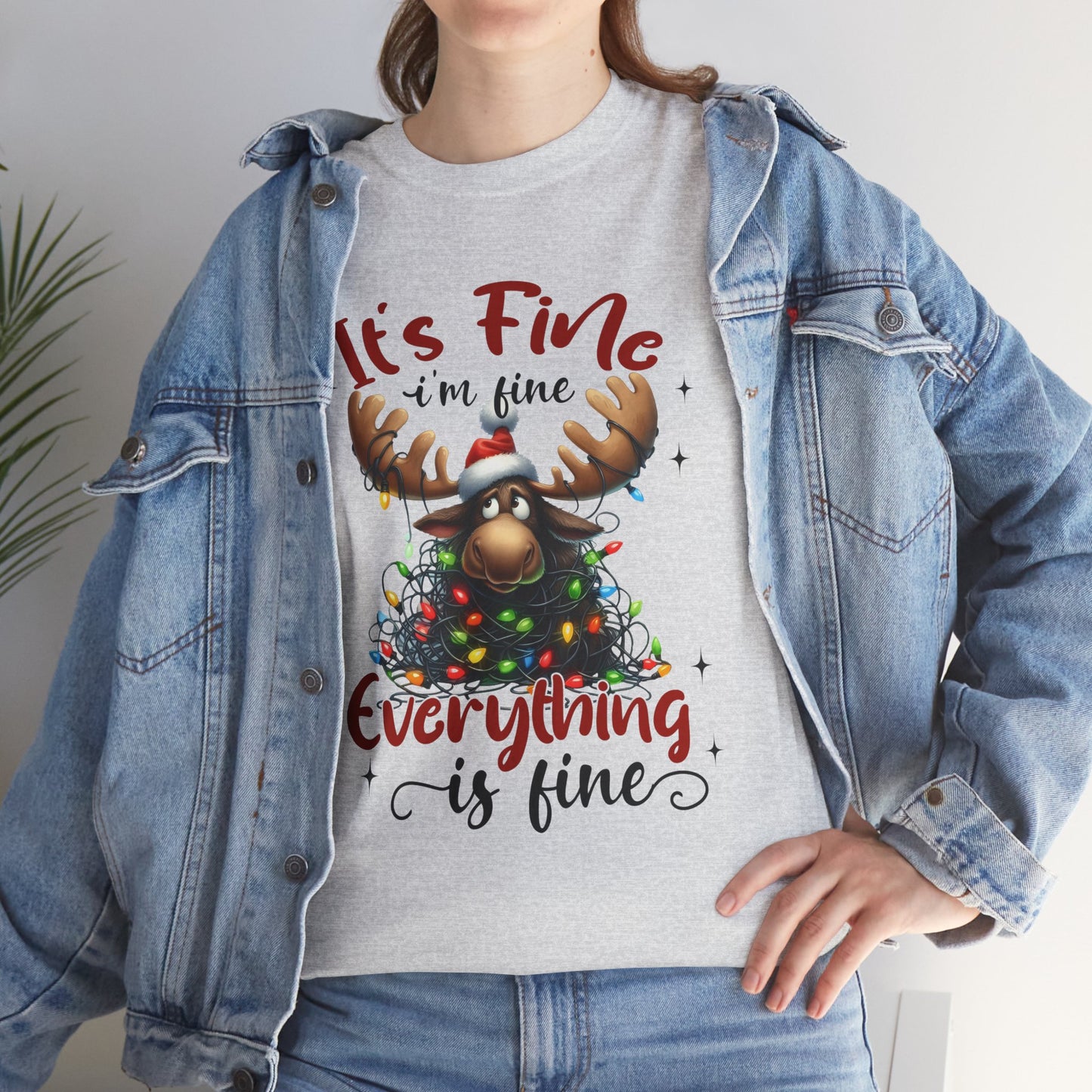 Its Fine Christmas Stress Unisex Tee