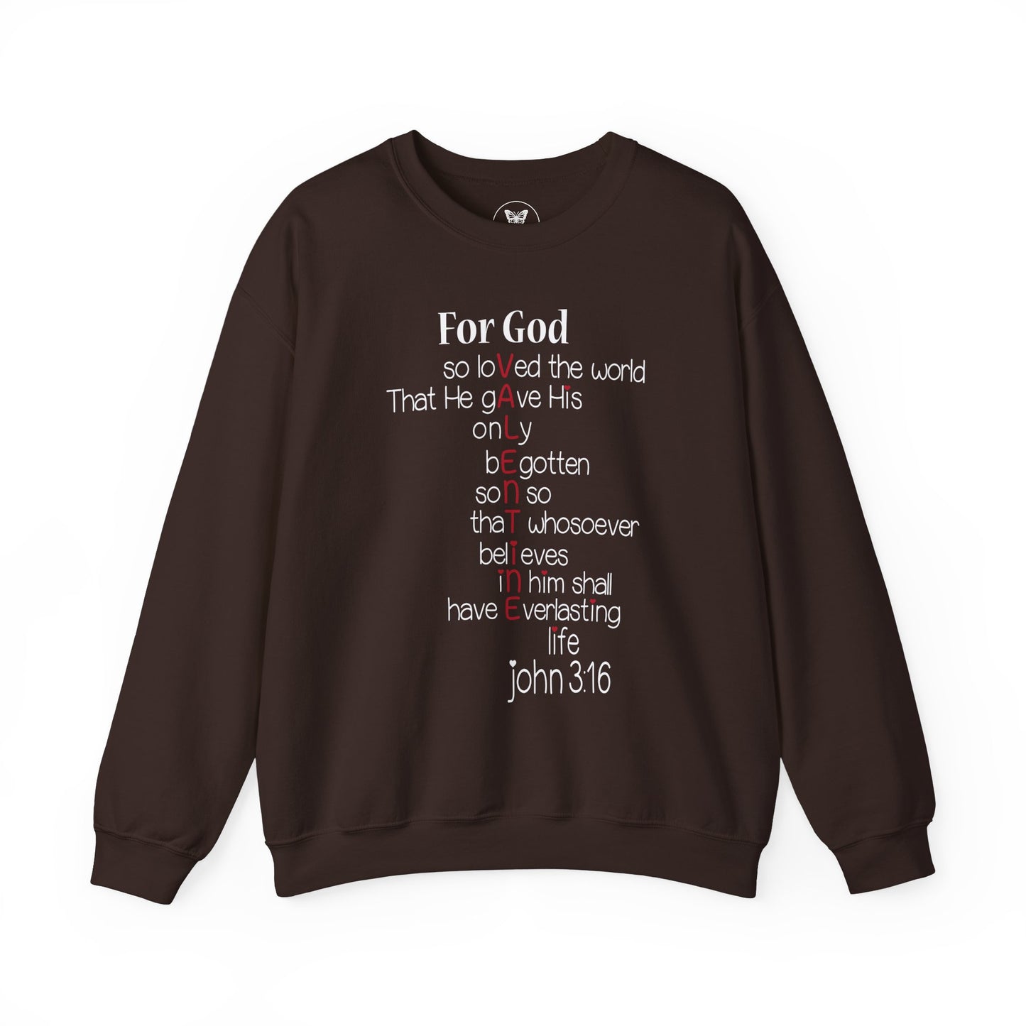 John 3:16 Valentine Acrostic Sweatshirt