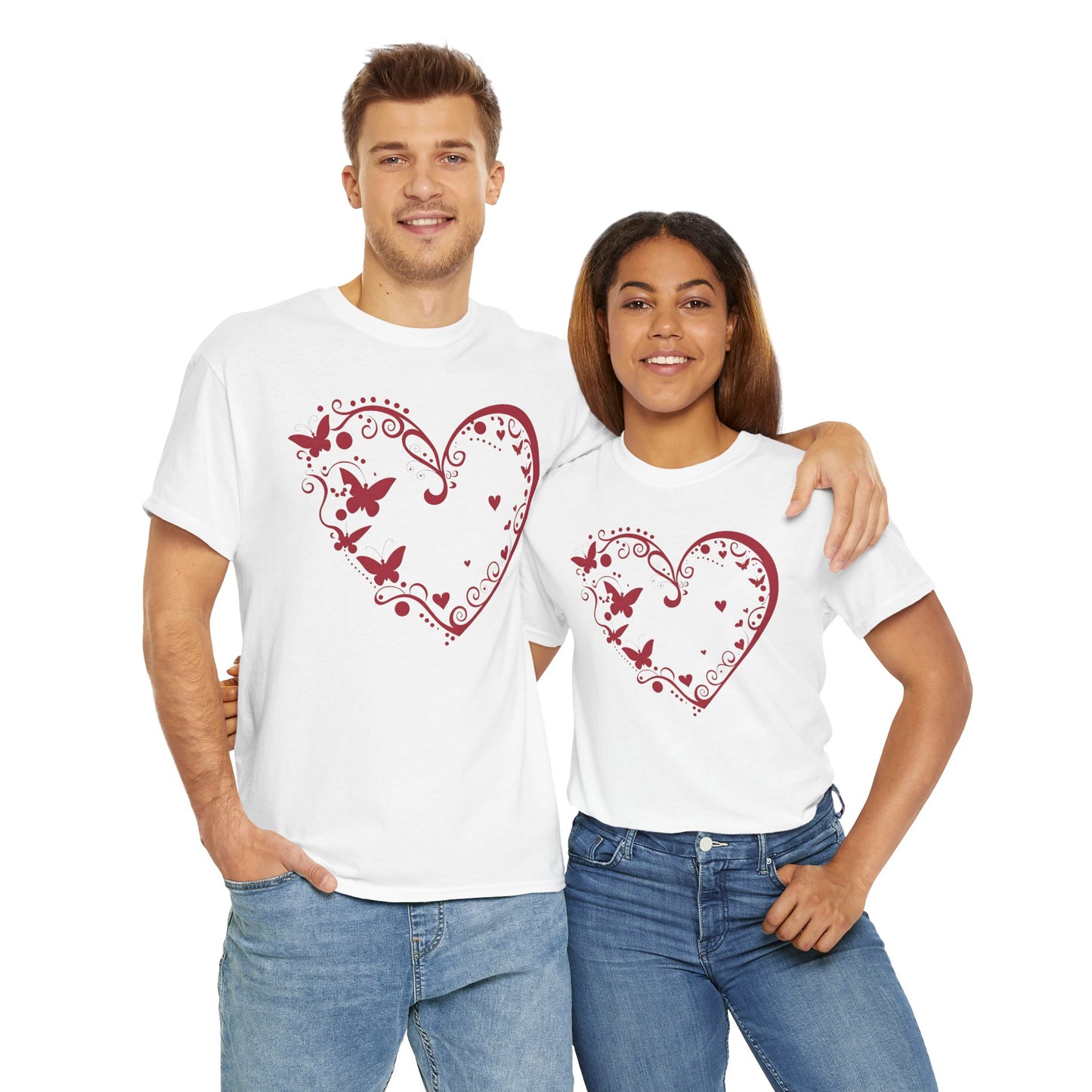 Butterfly Heart Valentine's Unisex Tee