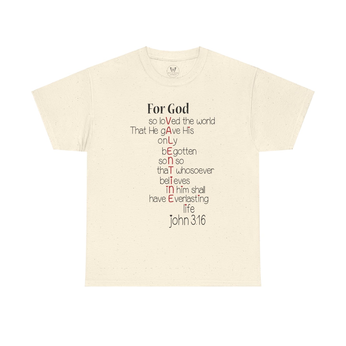 John 3:16 Valentine Acrostic Tee