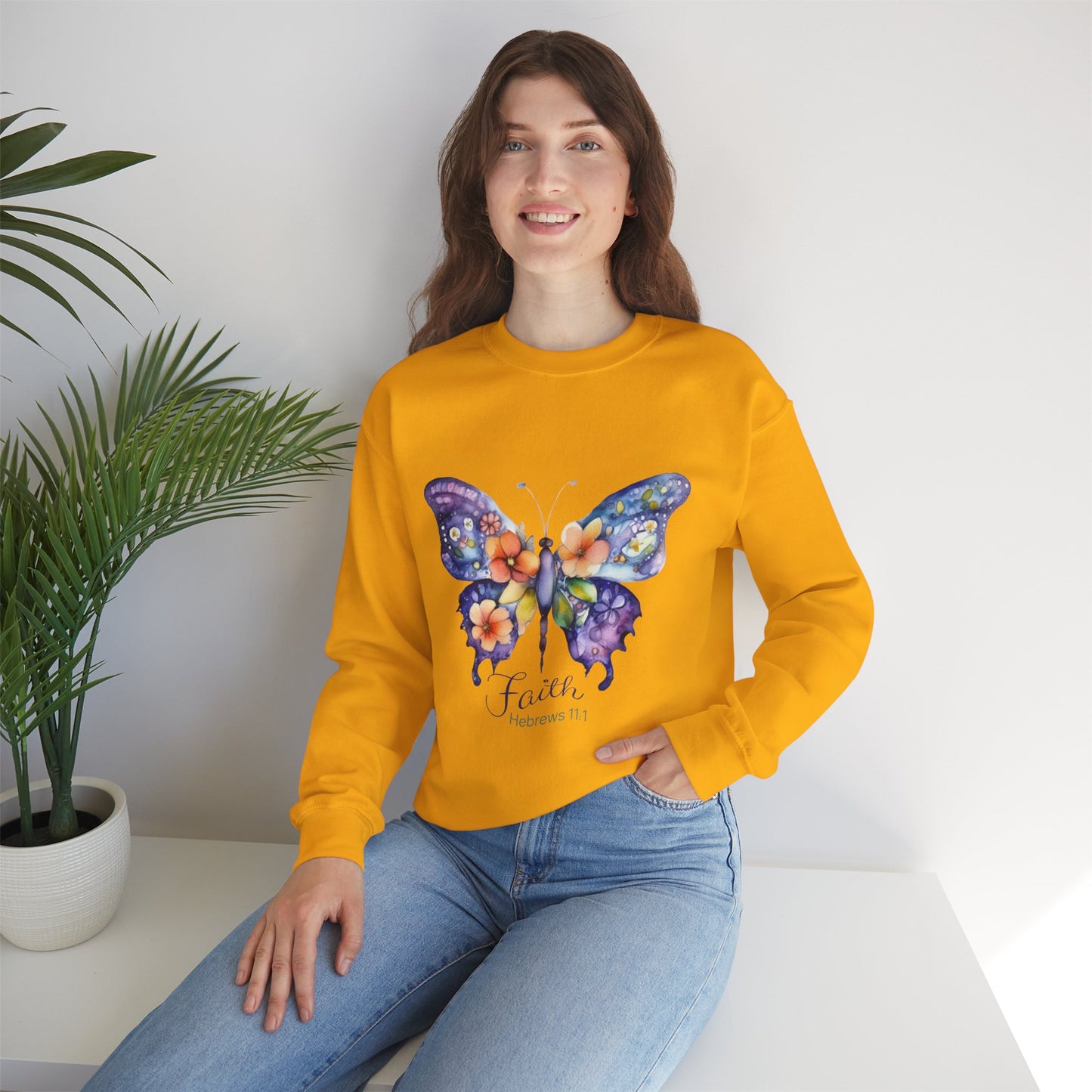 Faith Butterfly Hebrews 11 Sweatshirt