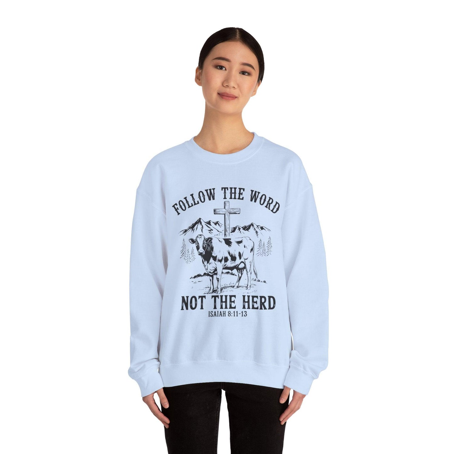 Unisex Sweatshirt - “Follow the Word, Not the Herd” - Motor Girl Boutique