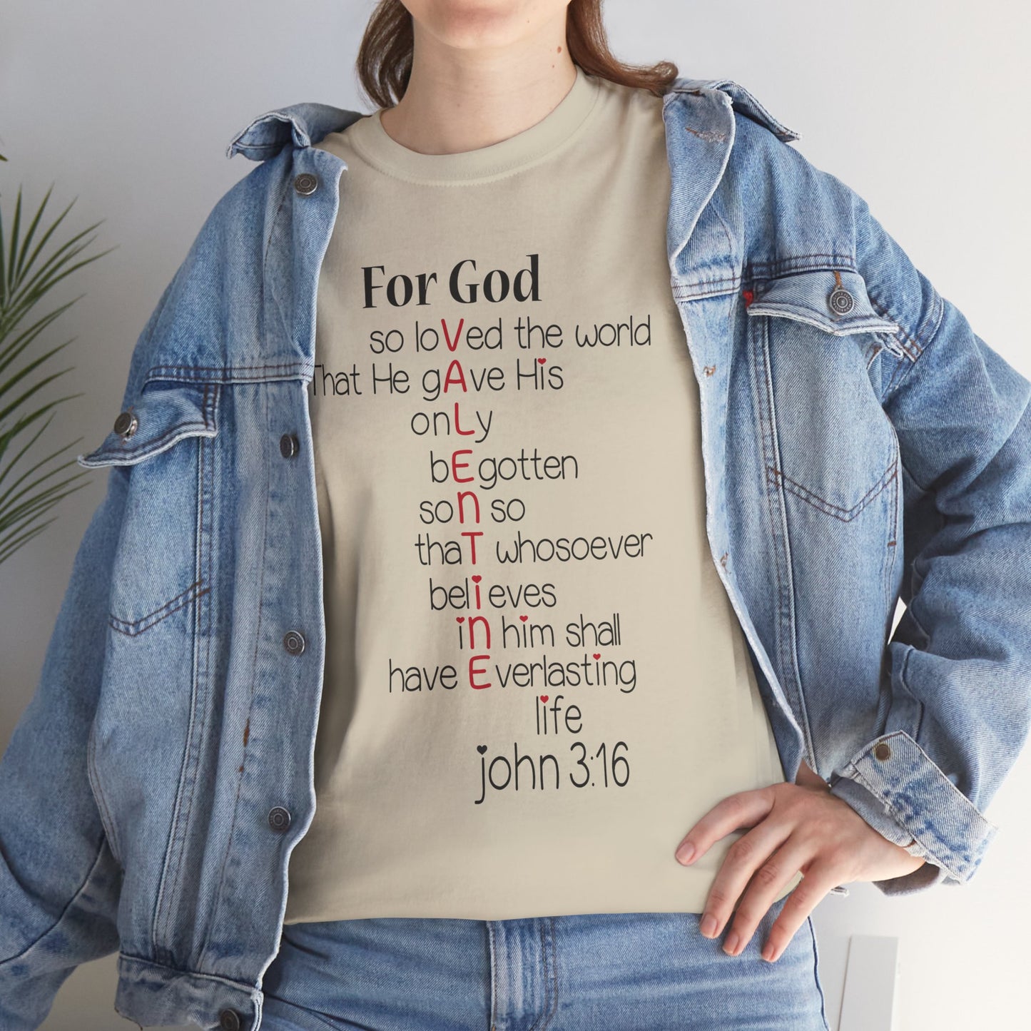 John 3:16 Valentine Acrostic Tee