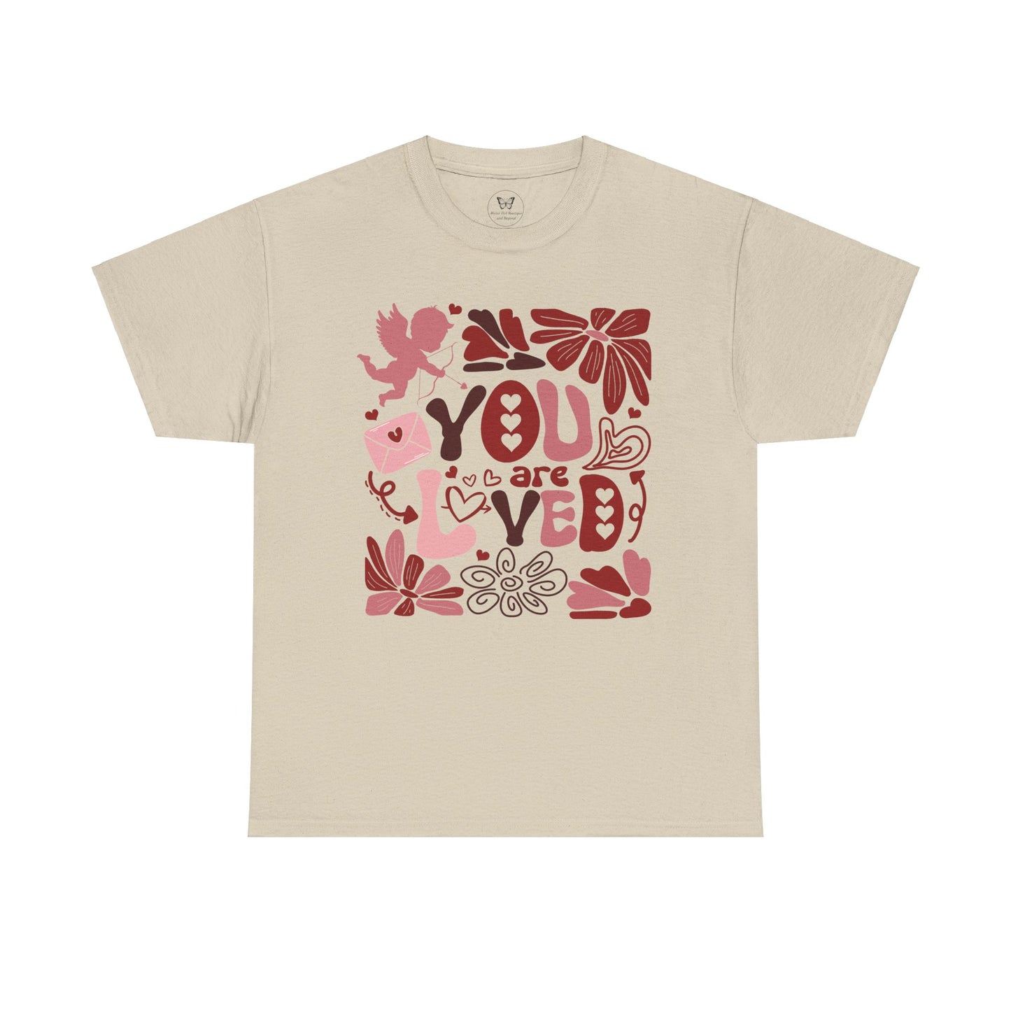 Boho You Are Loved Valentine Unisex Tee