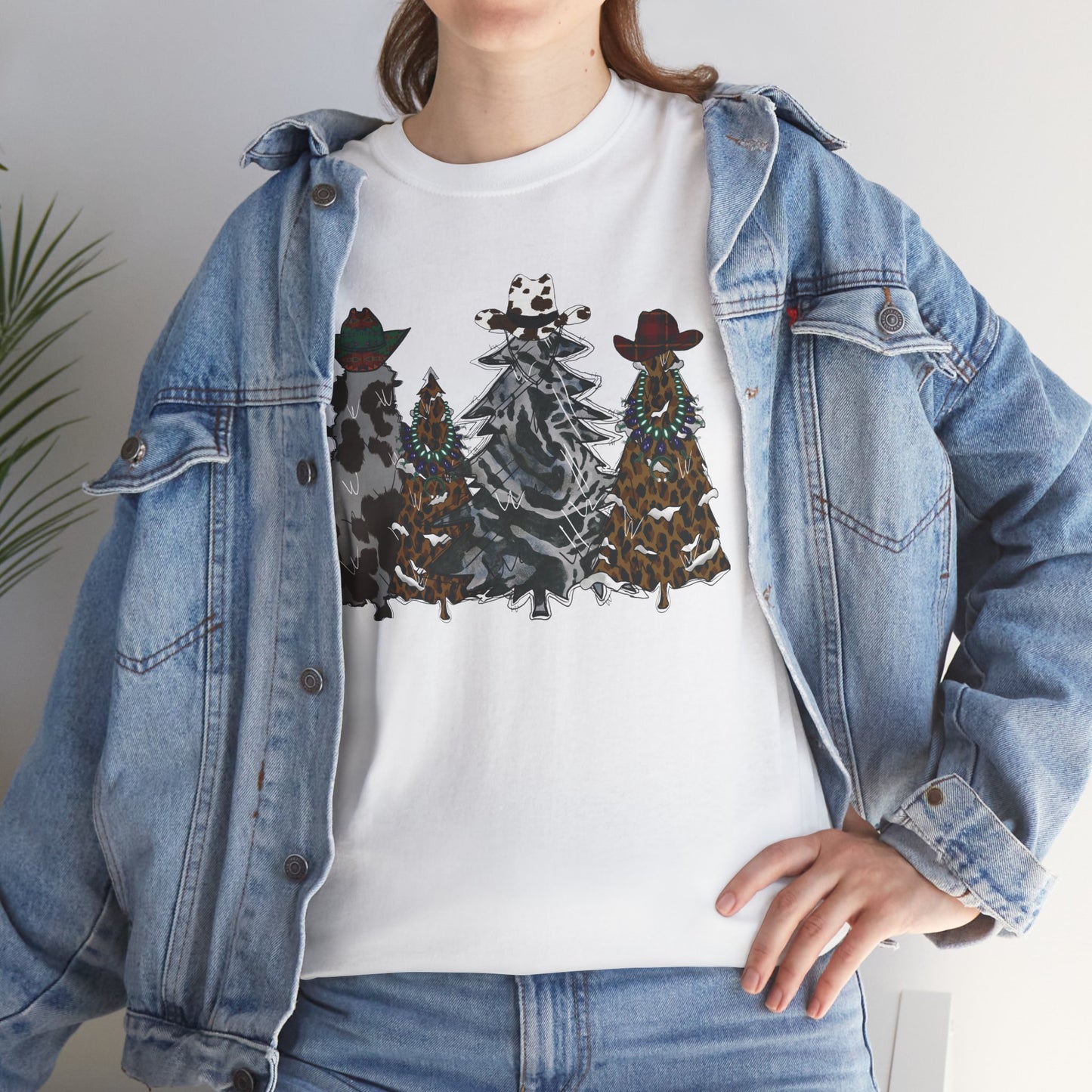 Western Christmas Trees Unisex T-Shirt