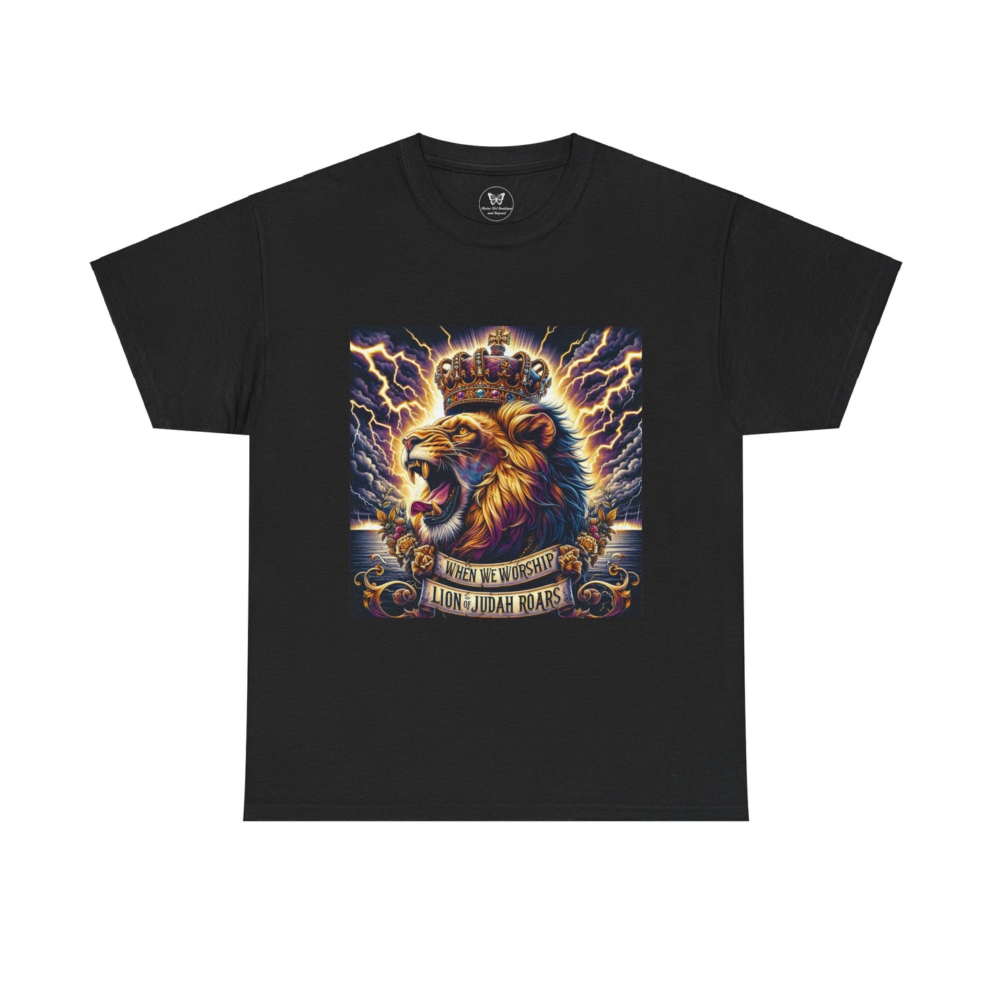 Unisex Tee - When We Worship the Lion of Judah Roars