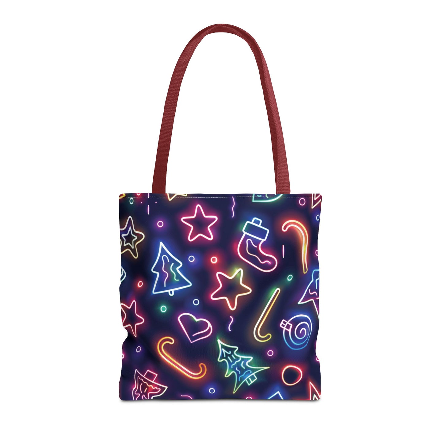 Neon Christmas Tote Bag