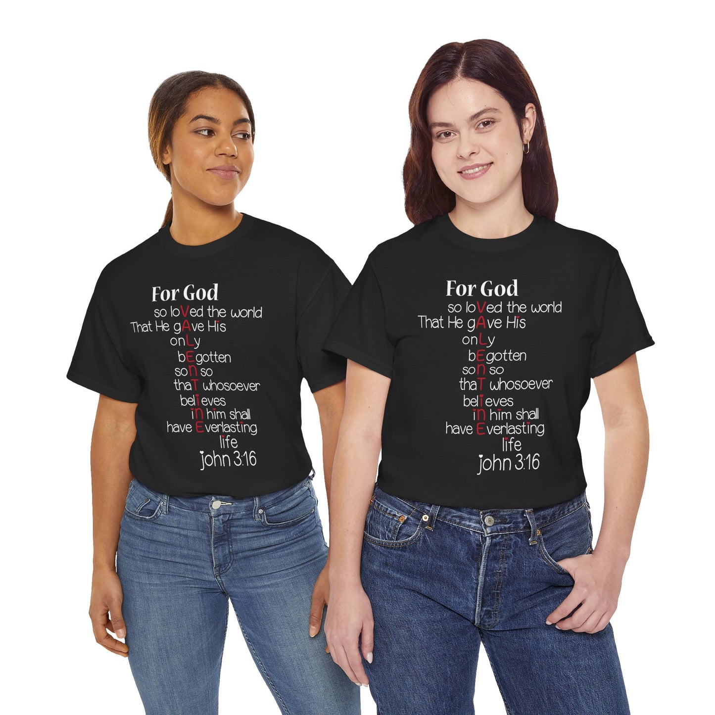 John 3:16 Valentine Acrostic Tee