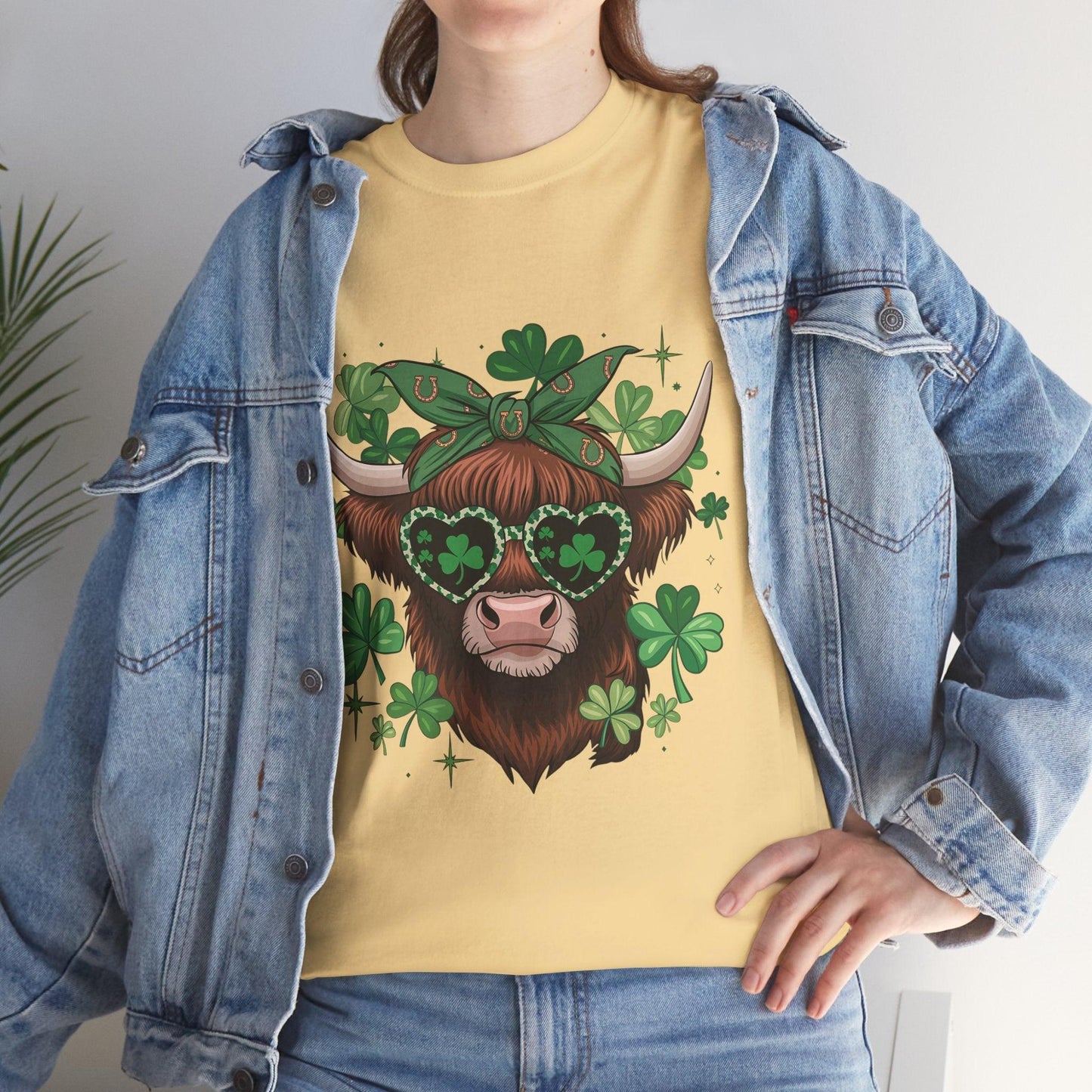 Unisex Tee - Highland Cow St. Patrick’s Day Style - Motor Girl Boutique