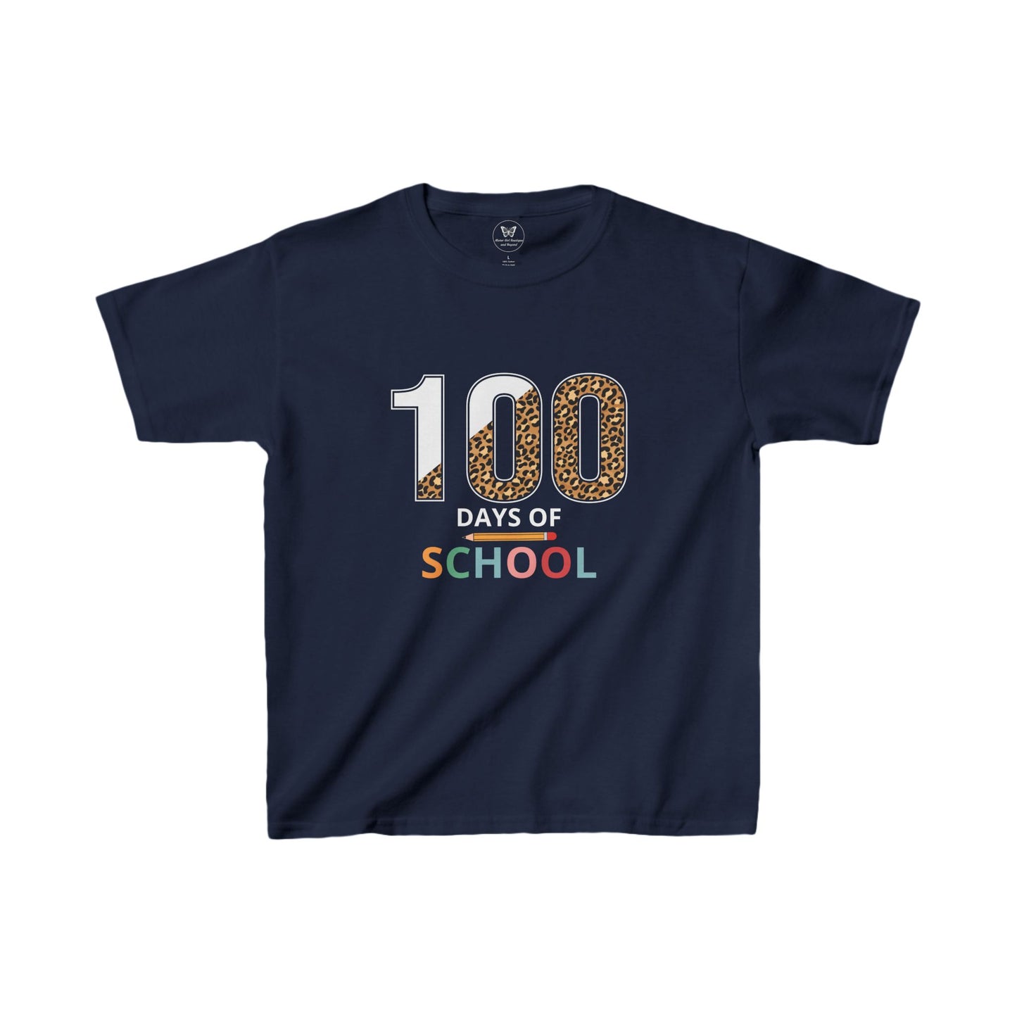 Kid's Tee - 100 Days of School Animal Print