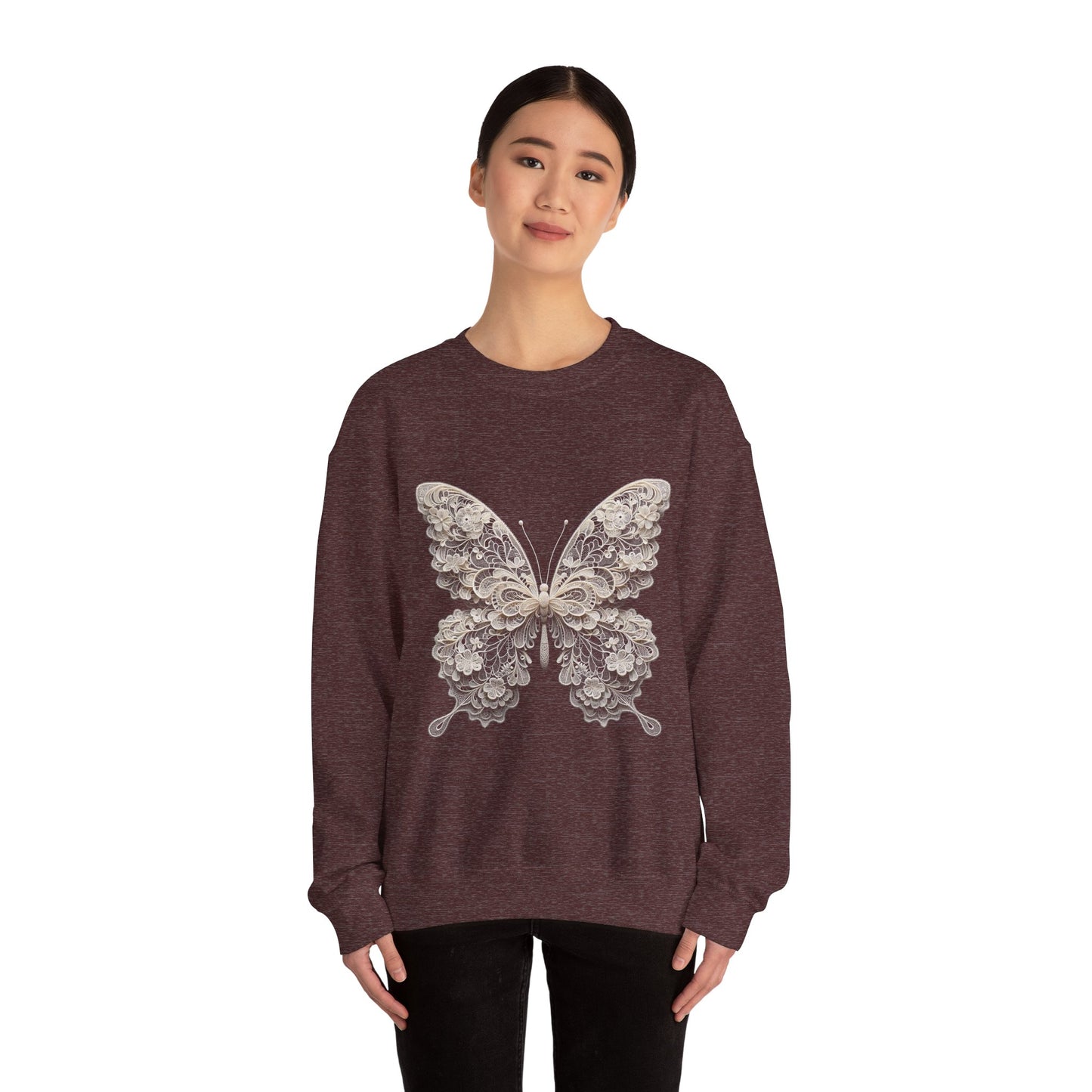 Unisex Sweatshirt - Lace Butterfly