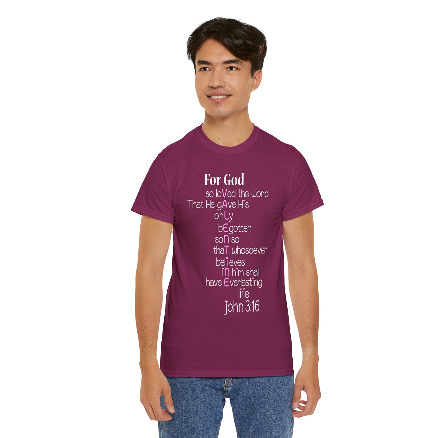 John 3:16 Valentine Acrostic Tee