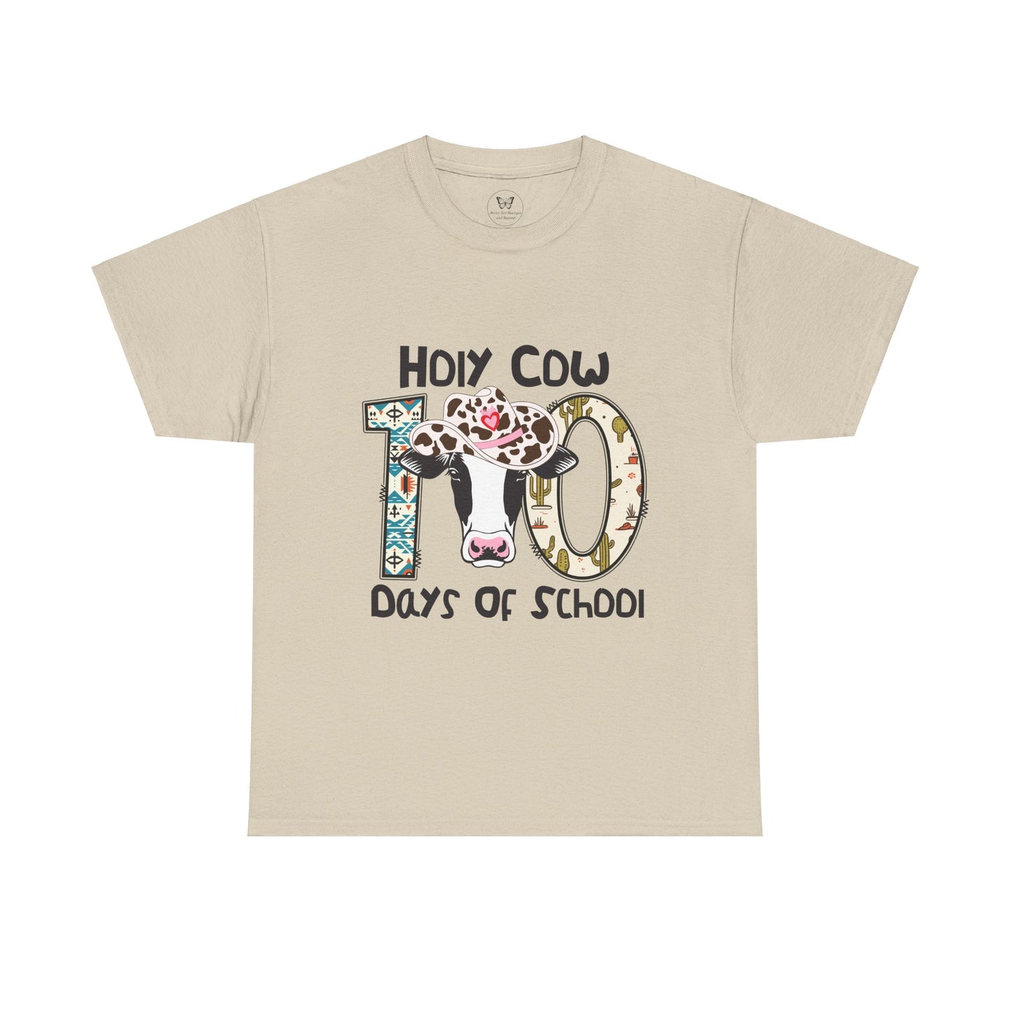 Unisex Tee - Holy Cow, It's 100 Days of School