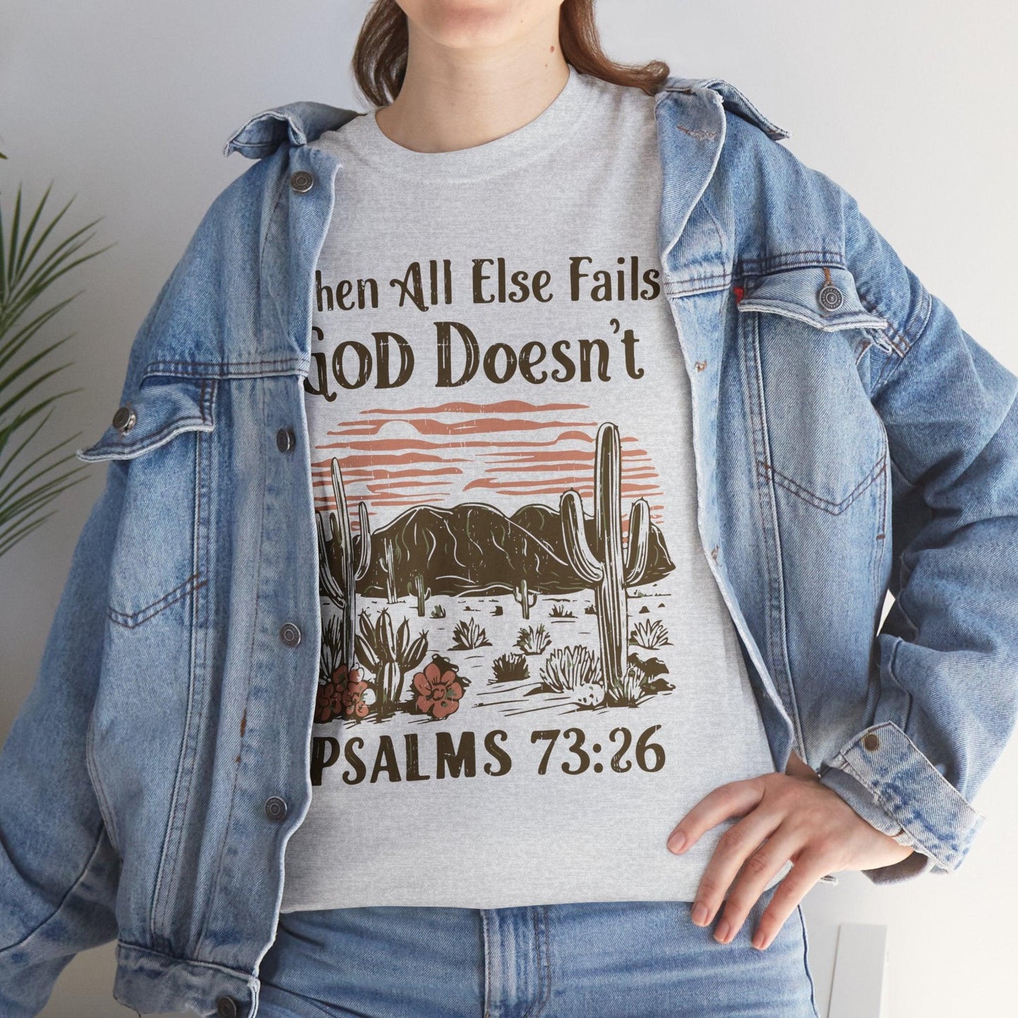 Unisex Tee - “When All Else Fails, God Doesn’t” - Motor Girl Boutique