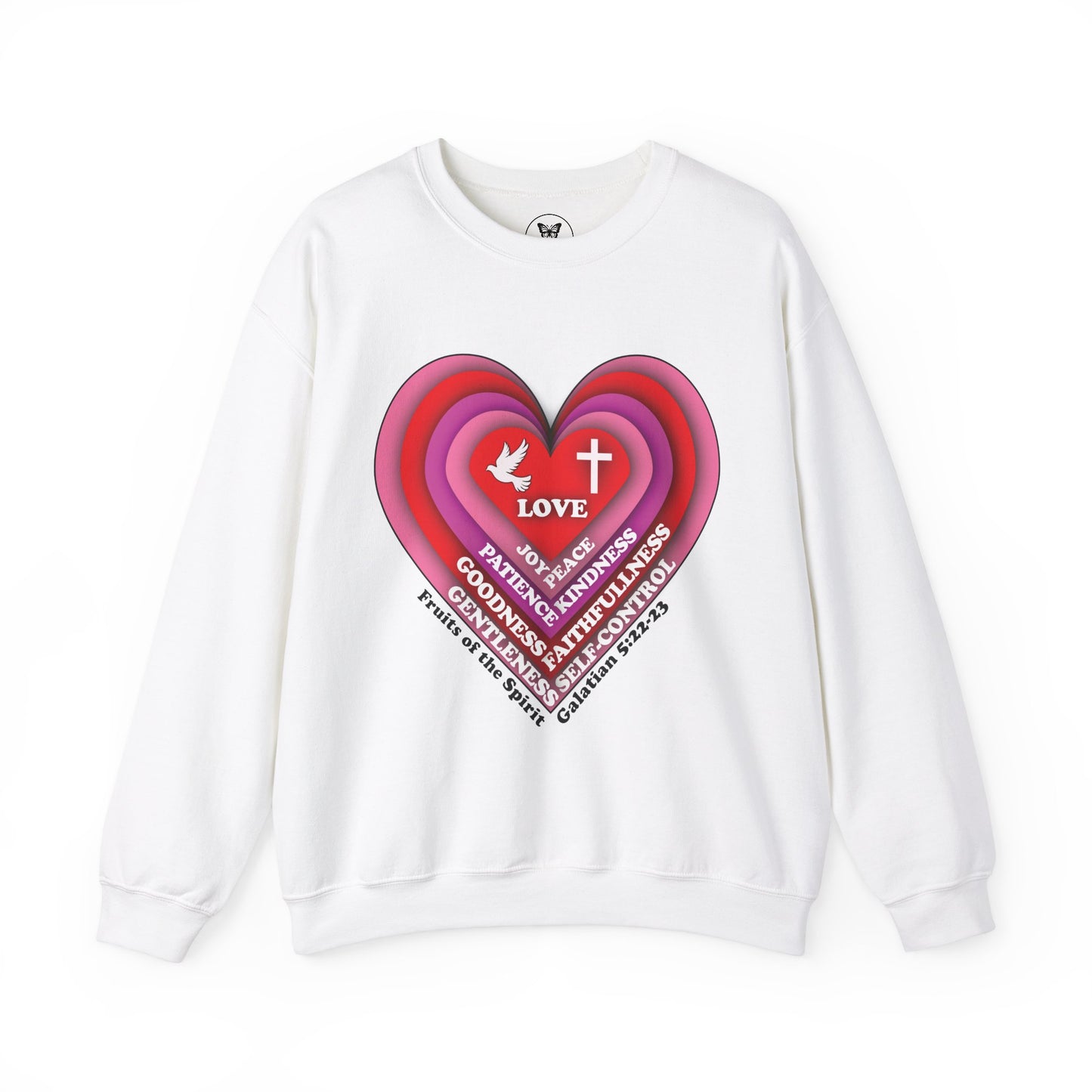 Unisex Sweatshirt - Heart Fruits of the Spirit