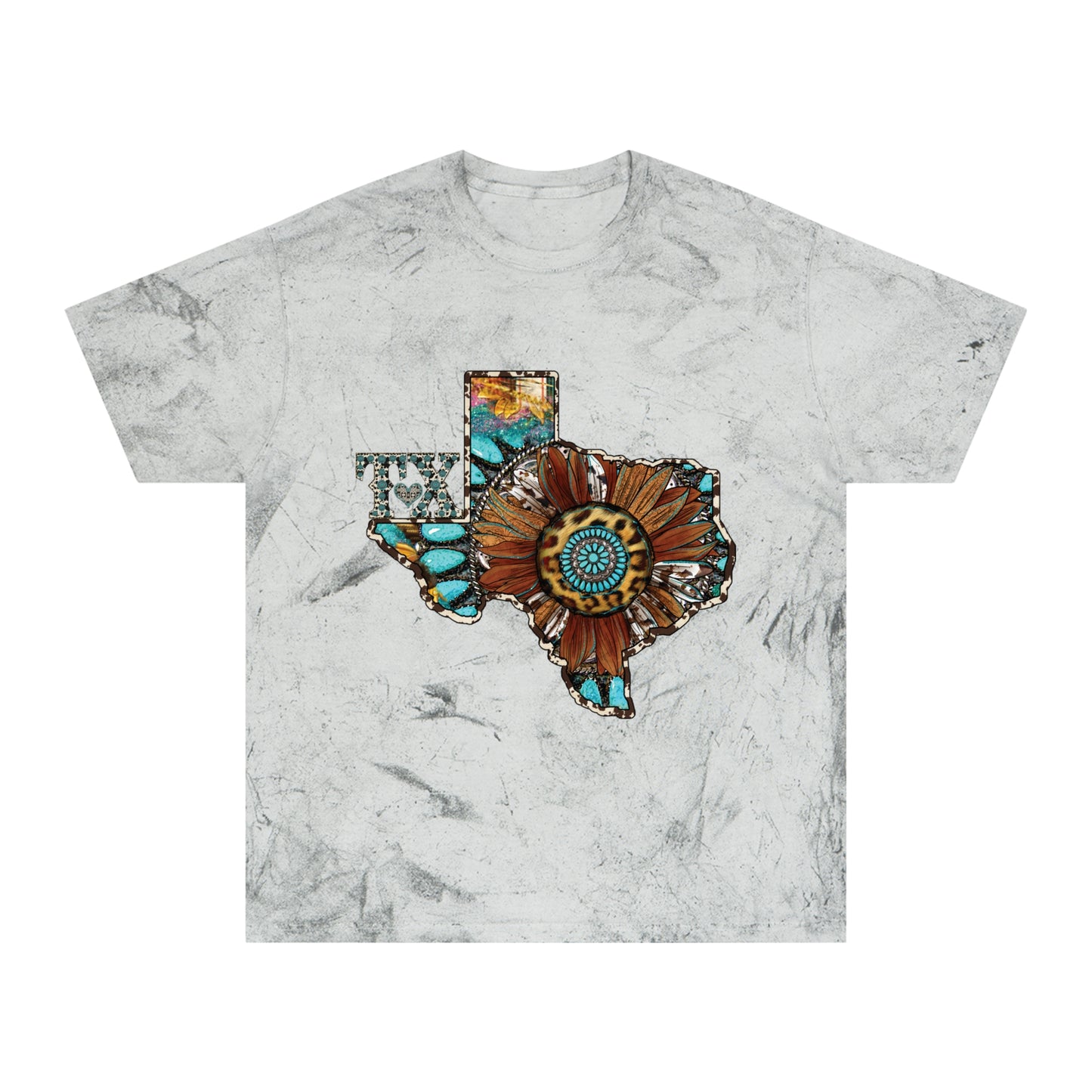 Unisex Color Blast T-Shirt-Texas Sunflower