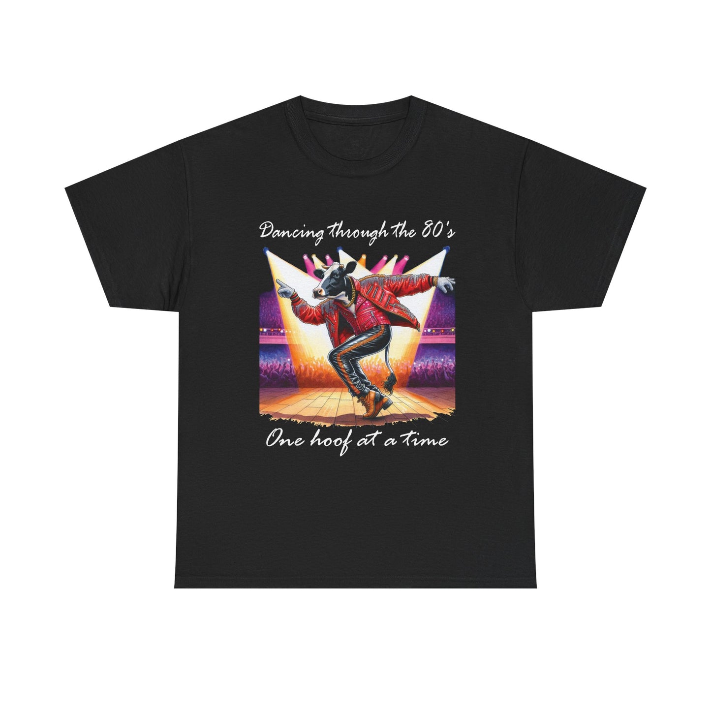 Dancing through the 80's one hoof at a time Cow Unisex Shirt