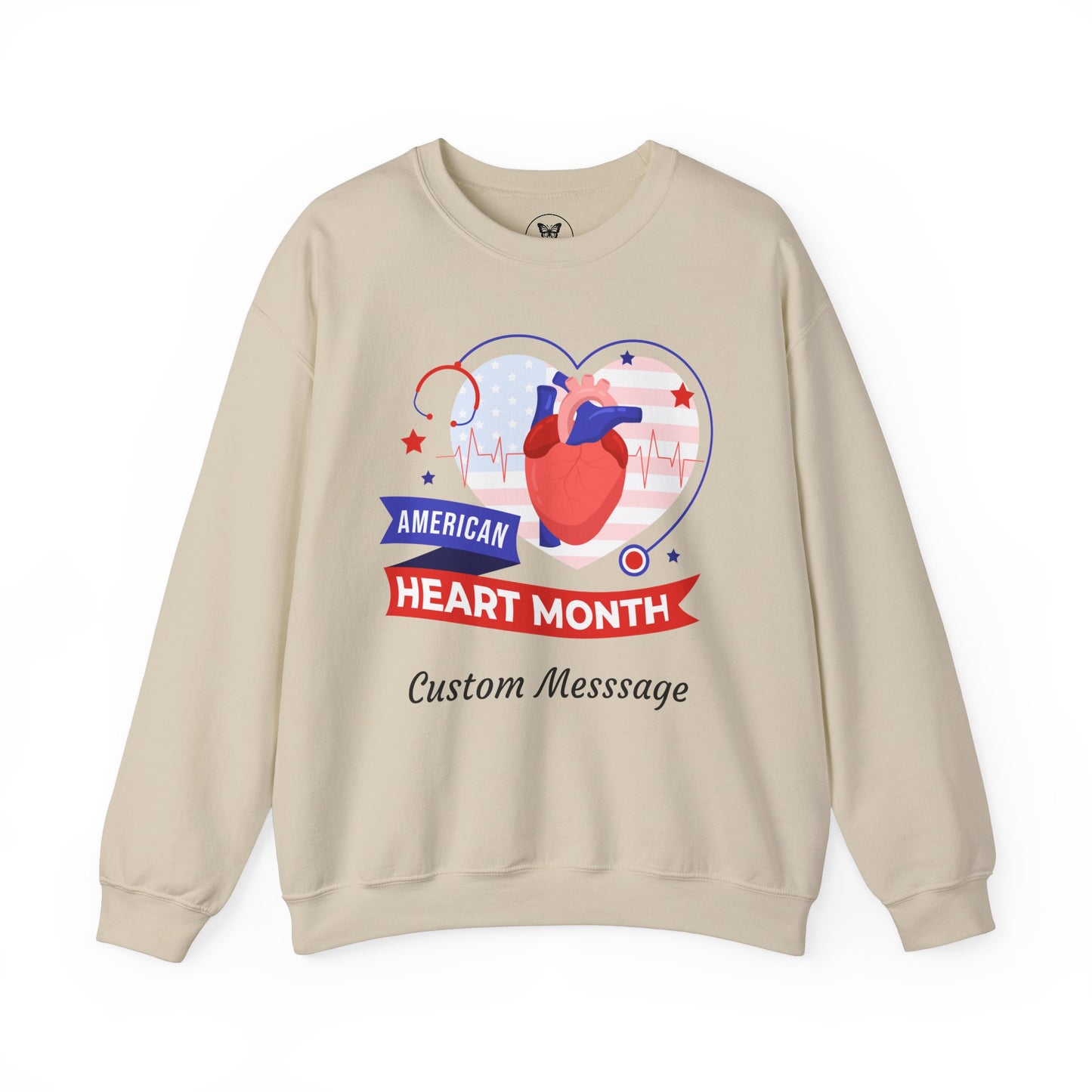 Unisex Sweatshirt - Personalized American Heart Month