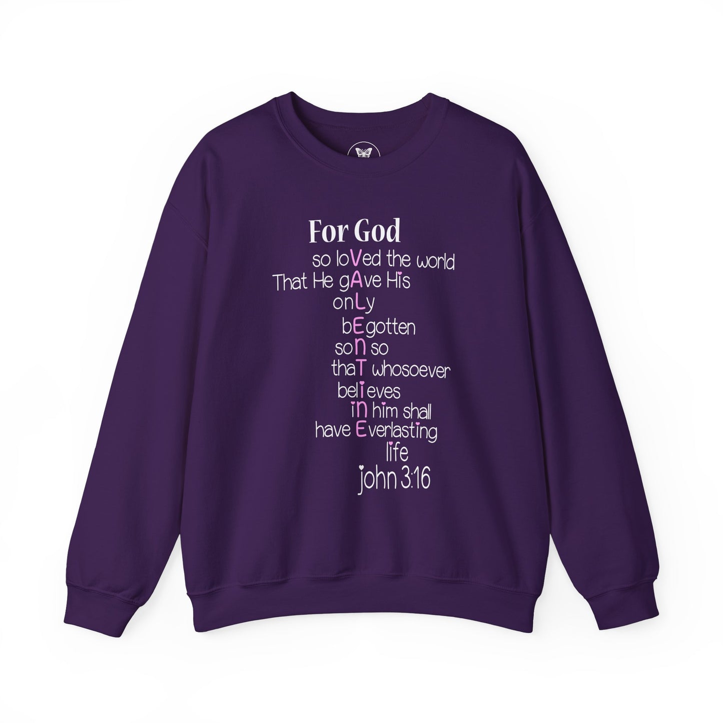 John 3:16 Valentine Acrostic Sweatshirt