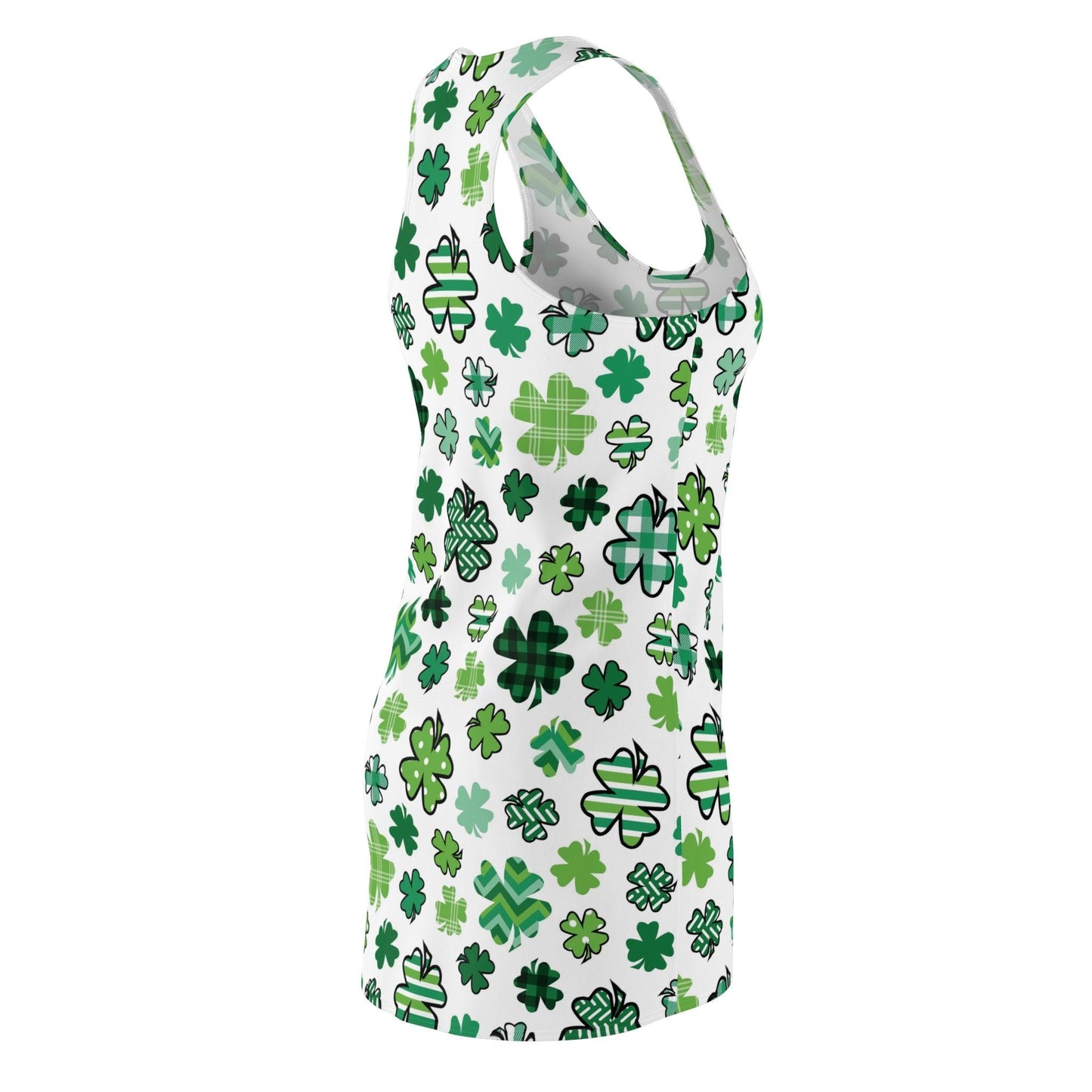 Racerback Dress - Shamrock Patterned - Motor Girl Boutique