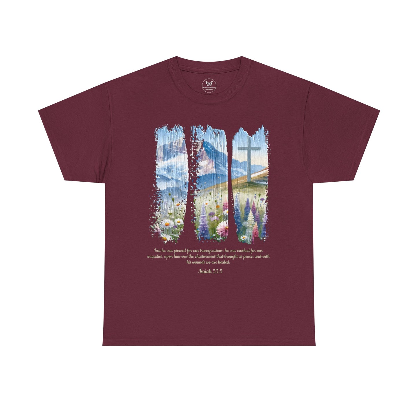 Unisex Tee - 3 Panel Isaiah 53 Resurrection