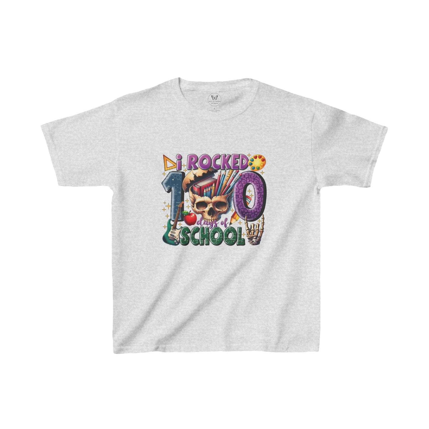 Kid's Tee - I Rocked 100 Days of School Rock and Roll