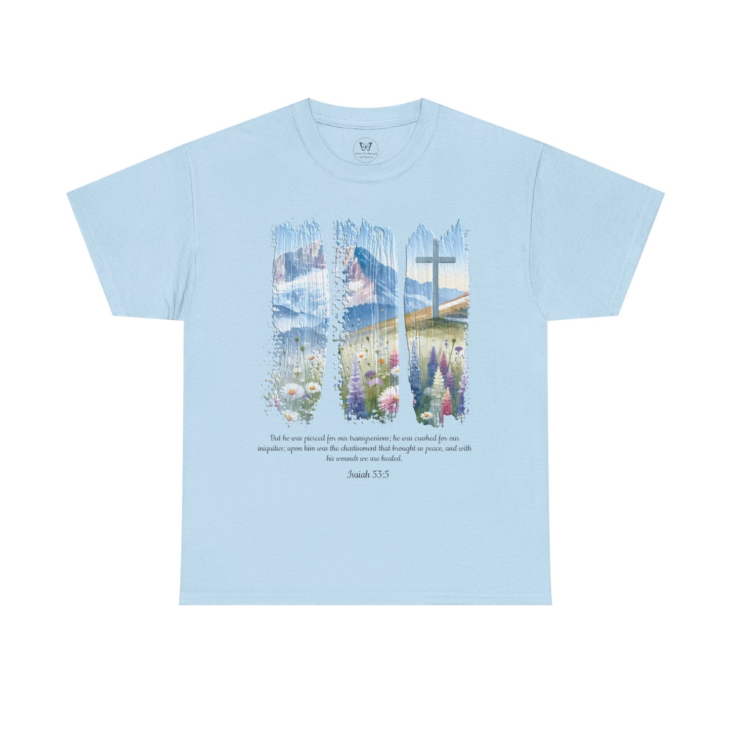 Unisex Tee - 3 Panel Isaiah 53 Resurrection