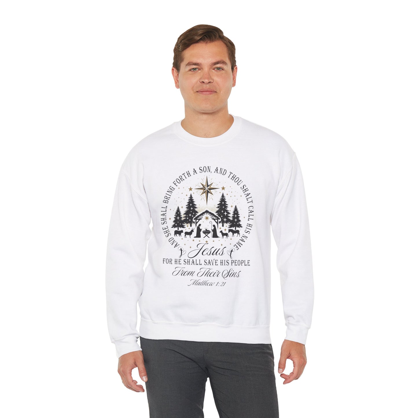 Jesus is Born Christmas Unisex Sweatshirt